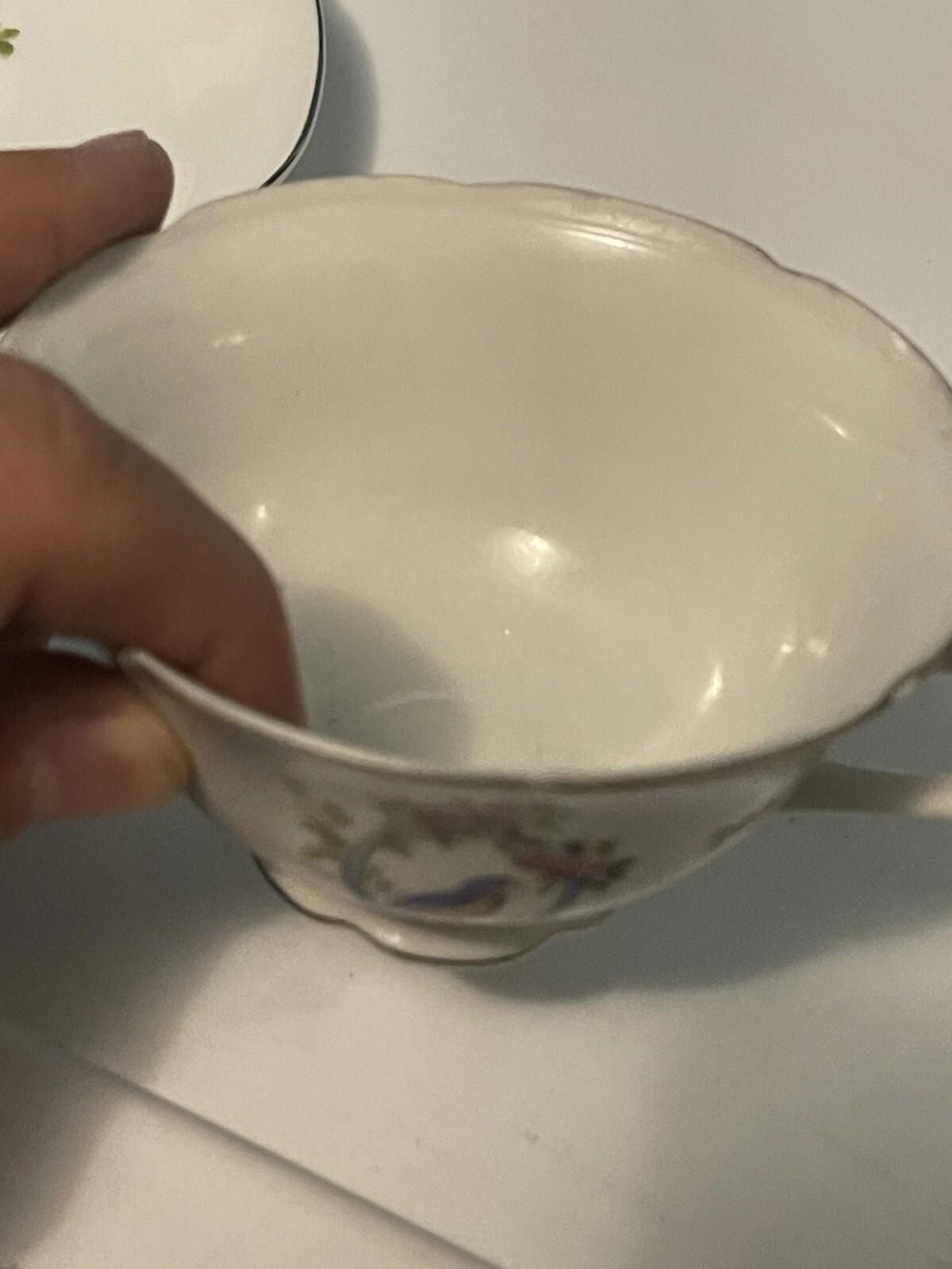 Vintage MMS Club China Fine bone china teacup and sauce