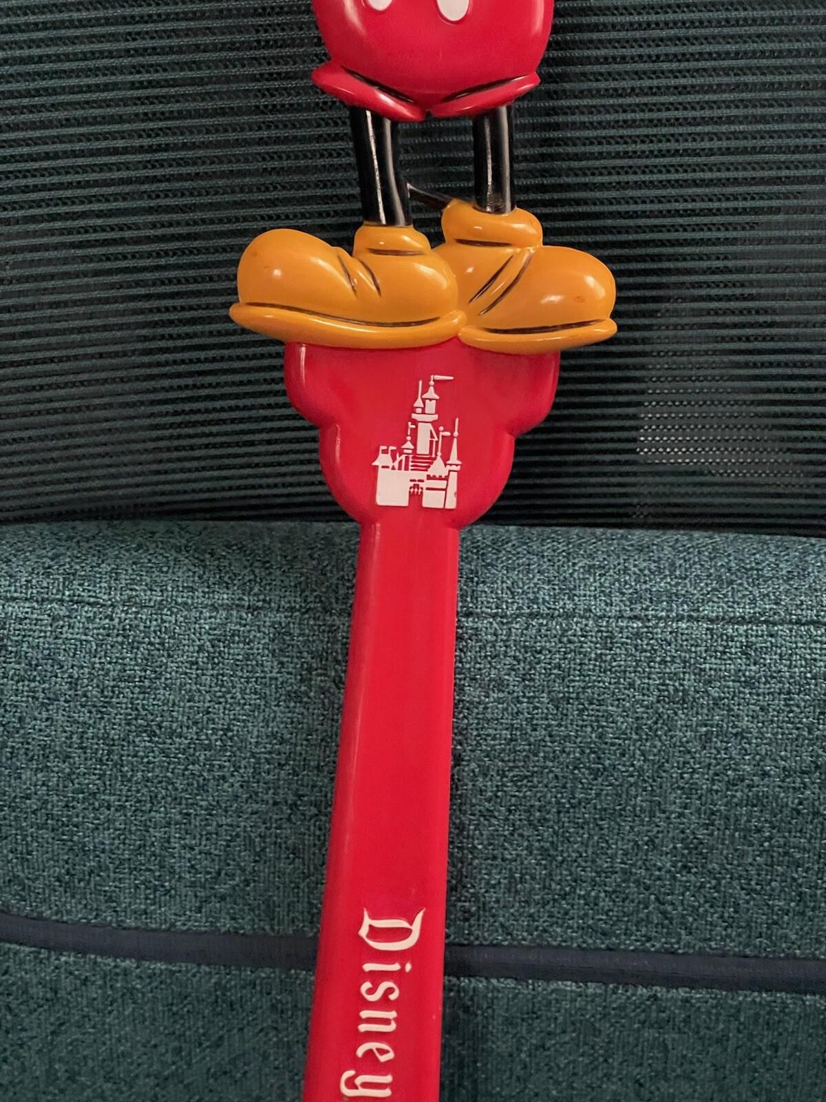 Vintage Walt Disney World Mickey Mouse Back Scratcher Disney Red