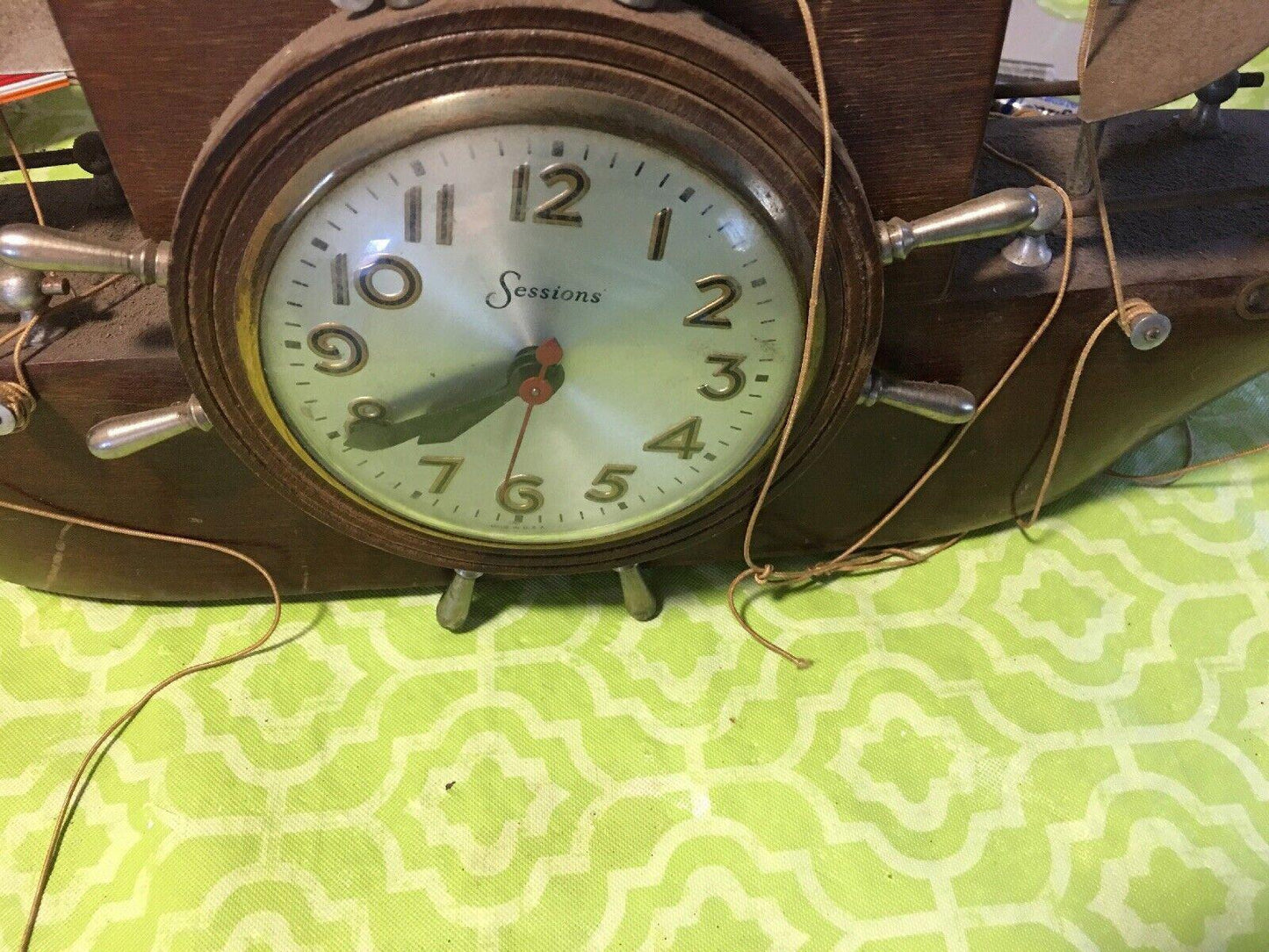 Mastercrafters yankee clipper sailboat ship boat self starting electric clock
