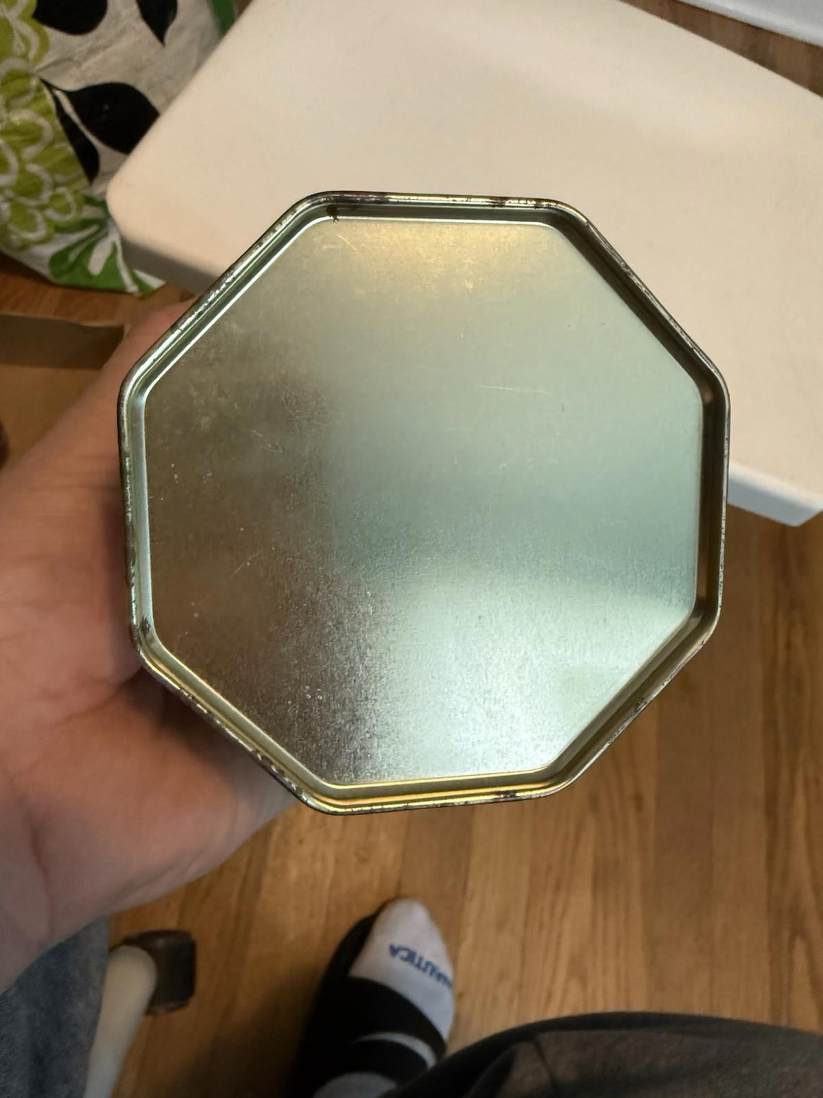 Vintage Repro. 1994 First Edition Fleer Dubble Bubble Tin Canister Octagon Black