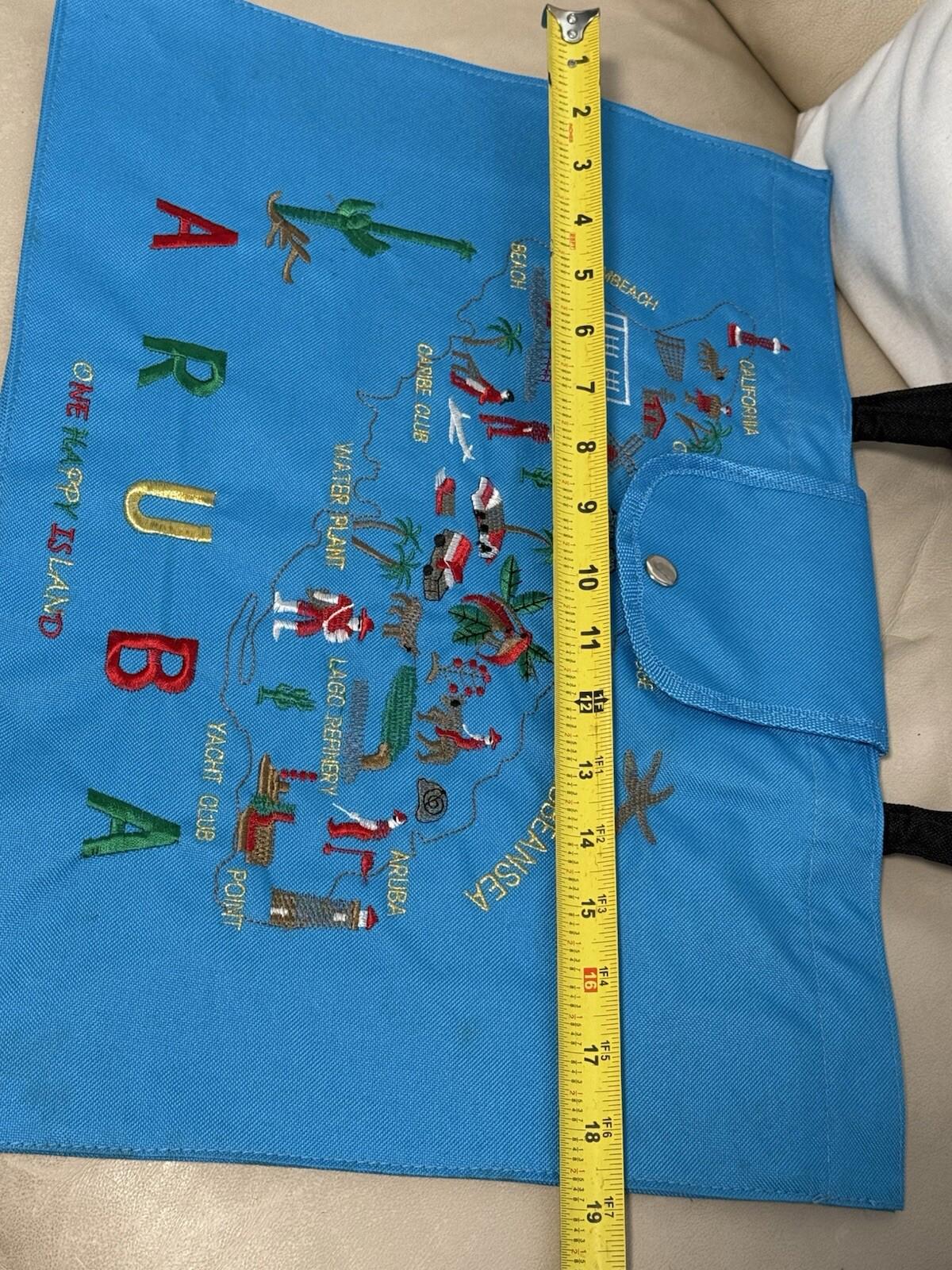 Tote Bag   Large , Aruba , One Happy Island