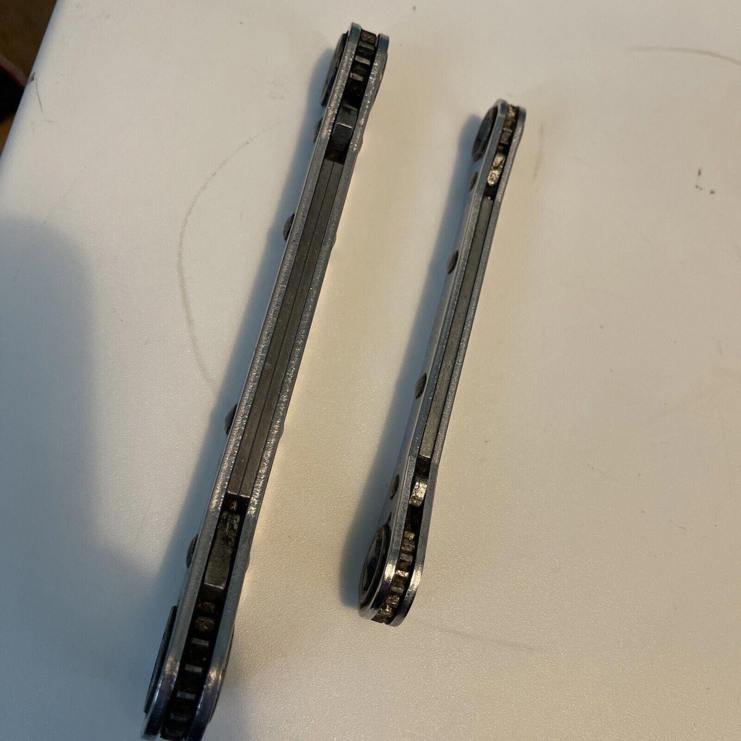 Vintage X2 , S-K  SAE  Ratcheting Box End Wrenches- 6pt- RB1618,RB1214 (12)