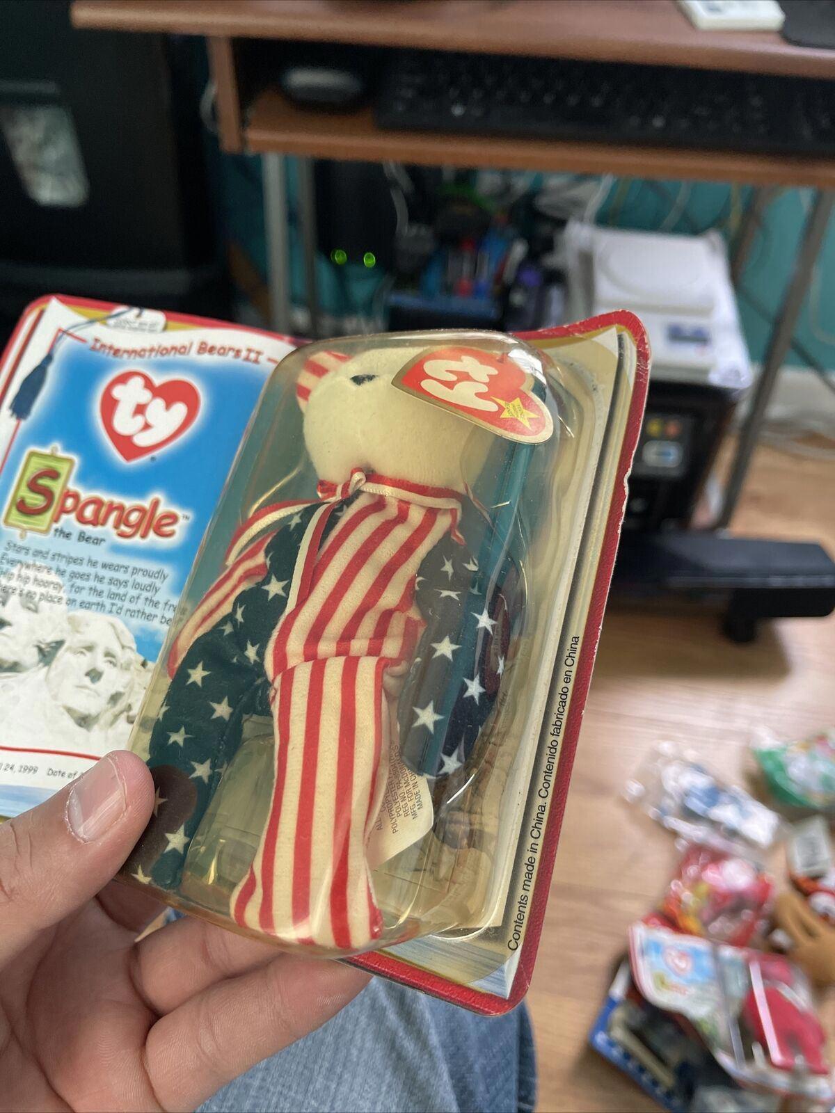 Ty Beanie Babies-Rare! Spangle The Bear - McDonalds - 1999 in original packaging