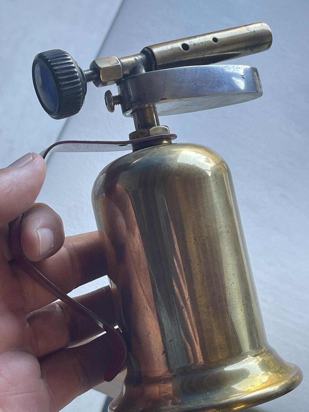 Vintage Antique Welding Plumbing Soldering Iron Gas Blow Torch 5 1/2" tall