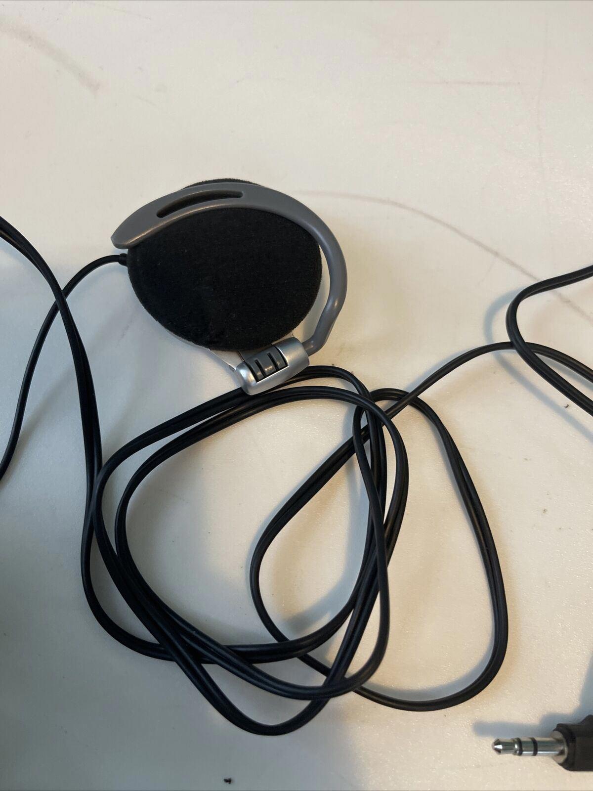 Nintendo DS Headset Original Black/Grey. Earphones w/ ear clips (5)