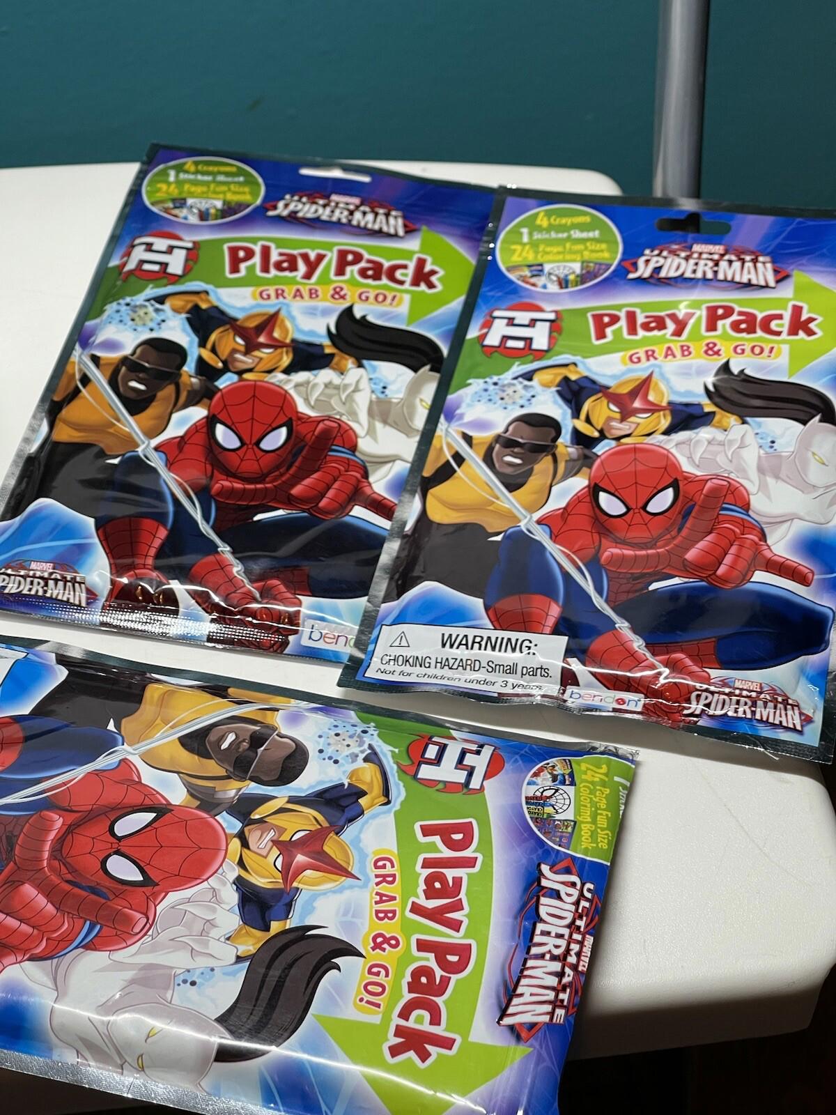 X2 Play Pack and Grab Go Spiderman 4 crayons 24 Page Fun Size Coloring Book (21)