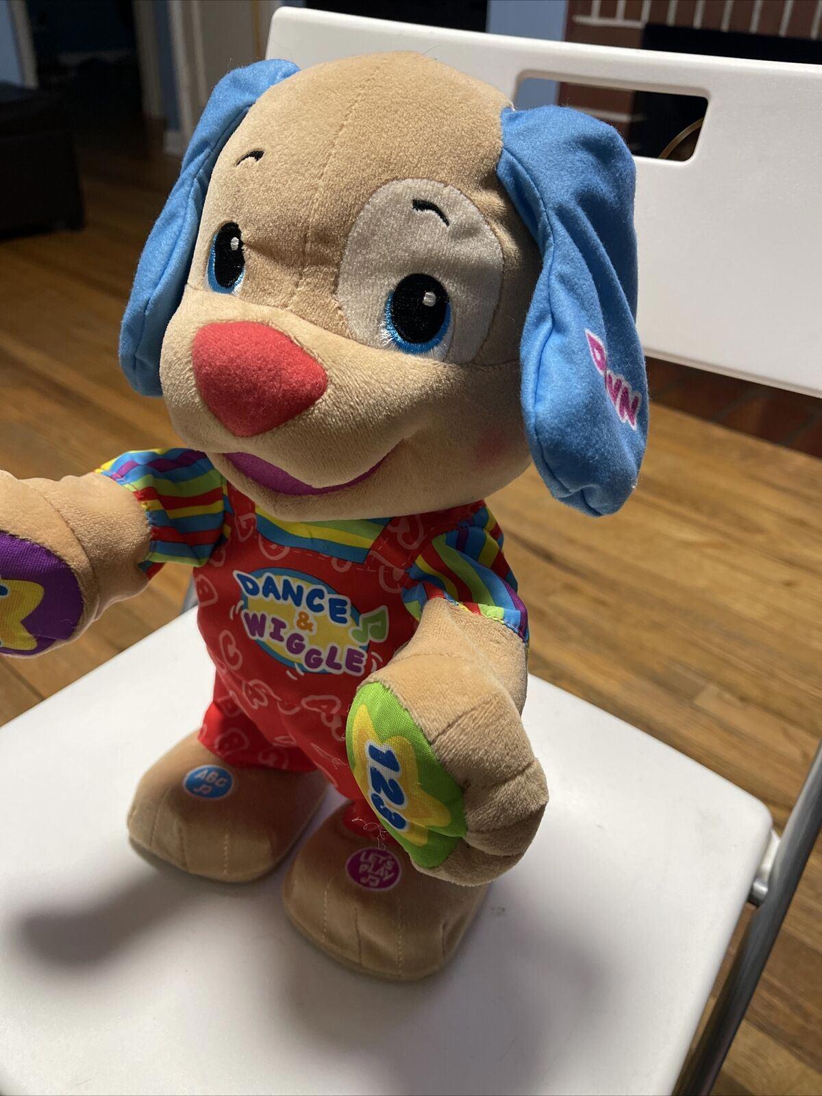 Fisher Price Dance And Wiggle Puppy Dog Stuffed Animal Plush Toy Battery