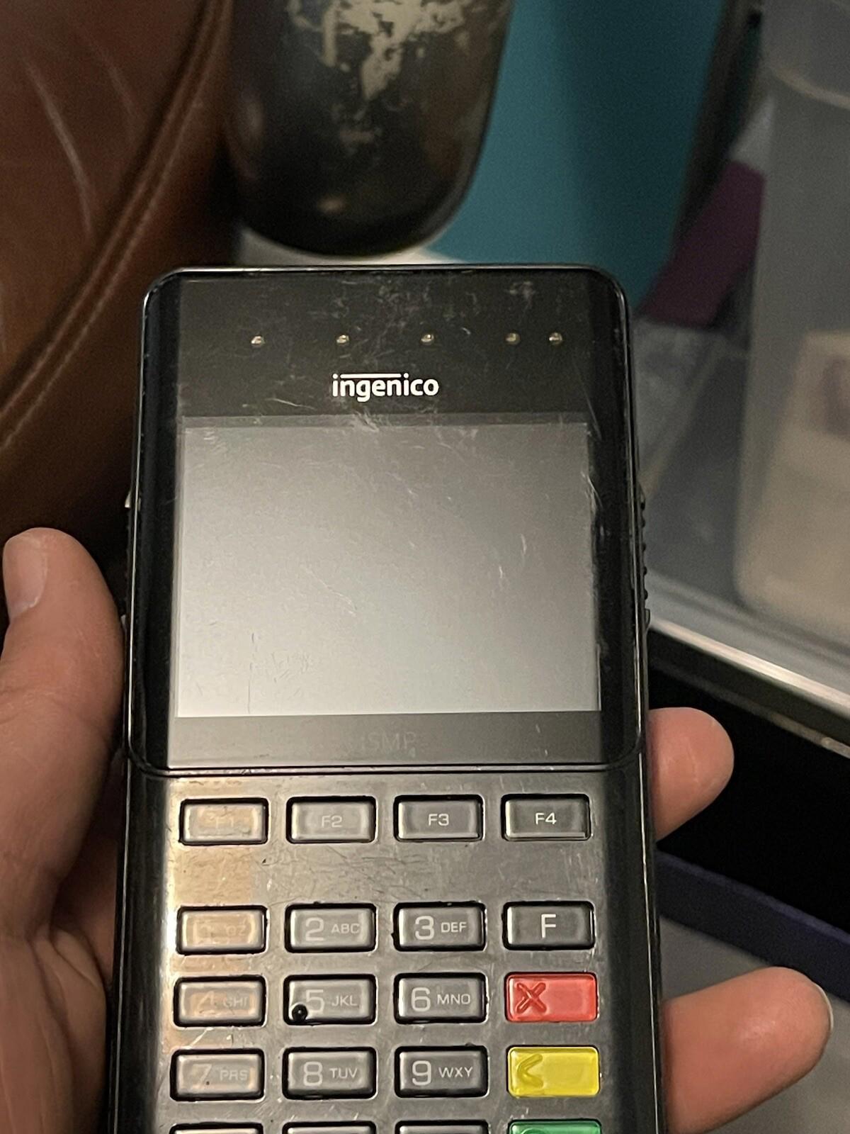 INGENICO ISMP4 IMP657-11P3556C PORTABLE POS TERMINAL (untested)