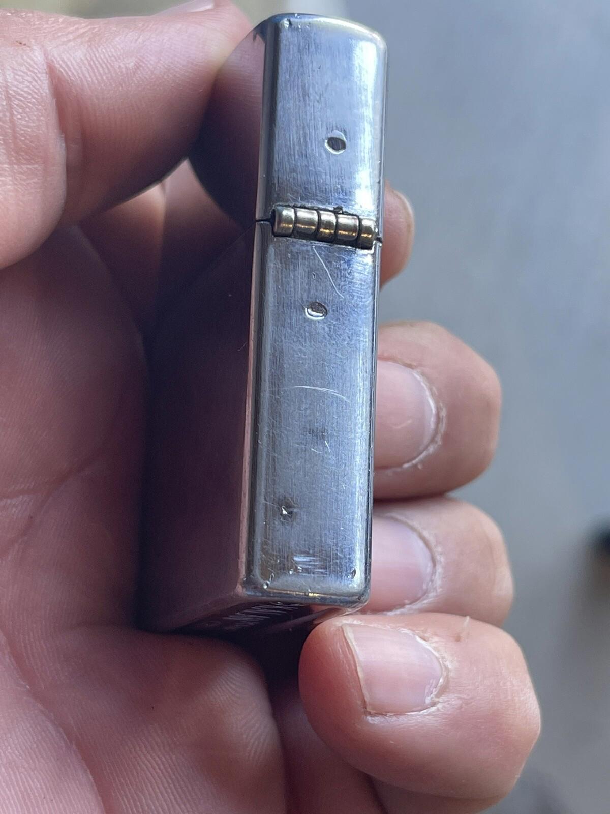 VINTAGE KALAN FLIP TOP CIGARETTE LIGHTER - PLAIN CHROME Untested