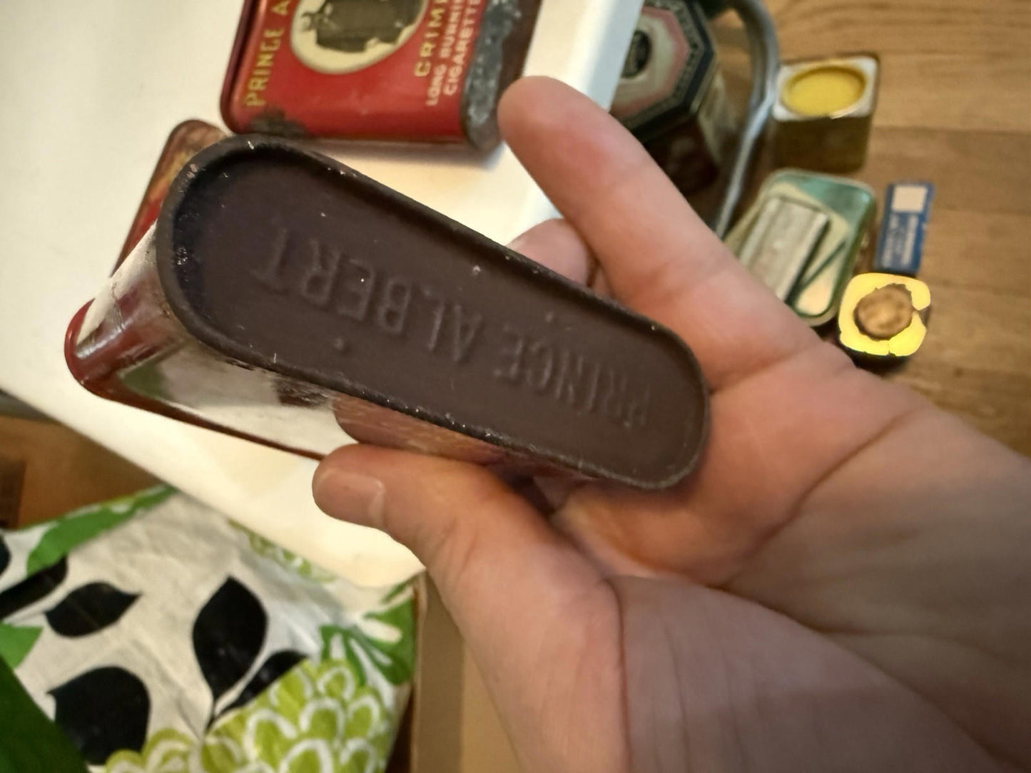 3  Prince Albert Crimp Cut Tobacco Hinged Pocket Tin - 1.5oz Empty Tins