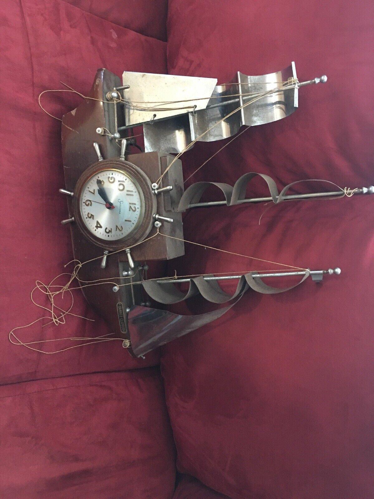 Mastercrafters yankee clipper sailboat ship boat self starting electric clock