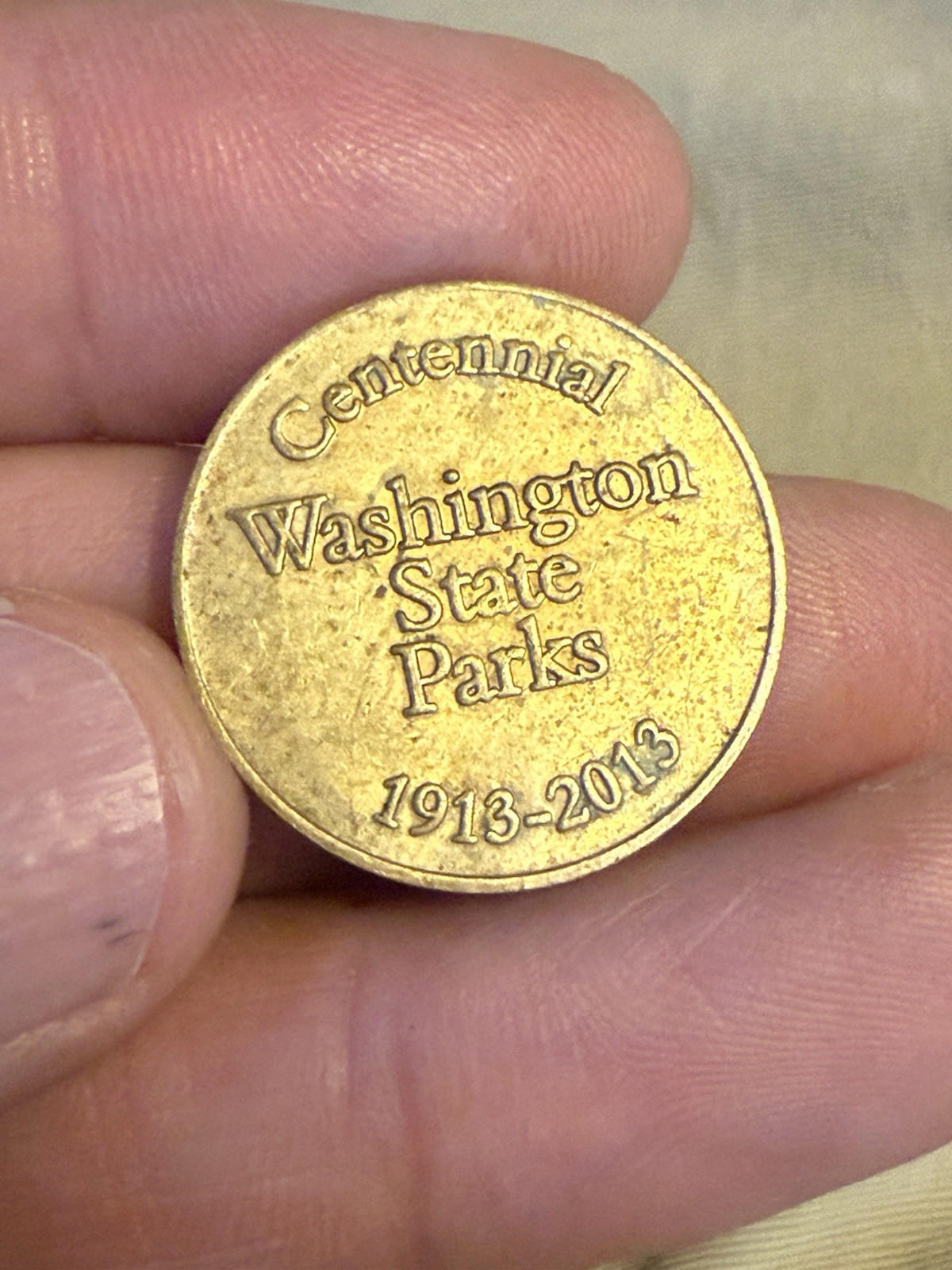 Washington State Park Souvenir Coin Token