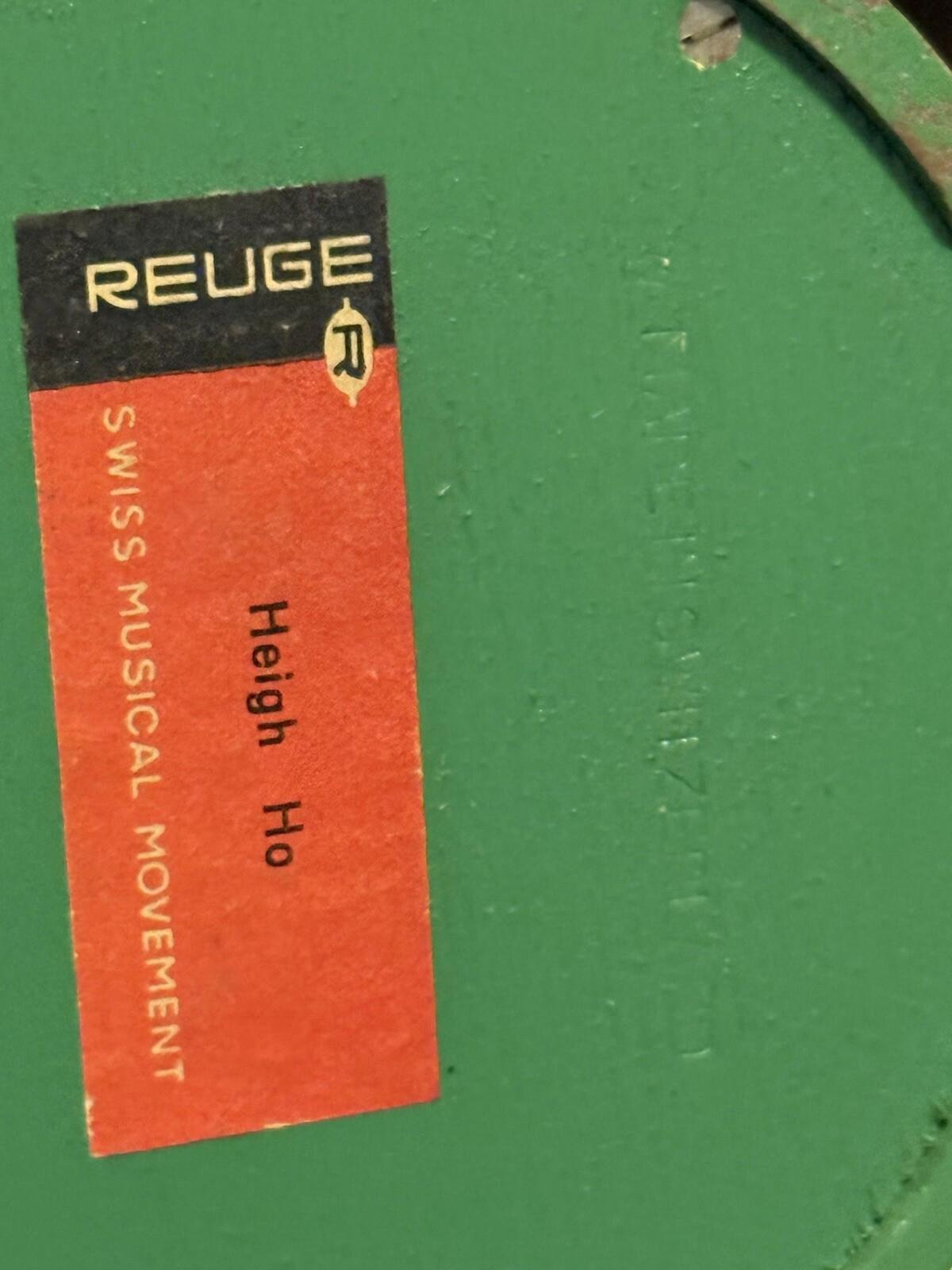 Vintage 7" REUGE Swiss Musical Movement Child Kid Merry Go Round