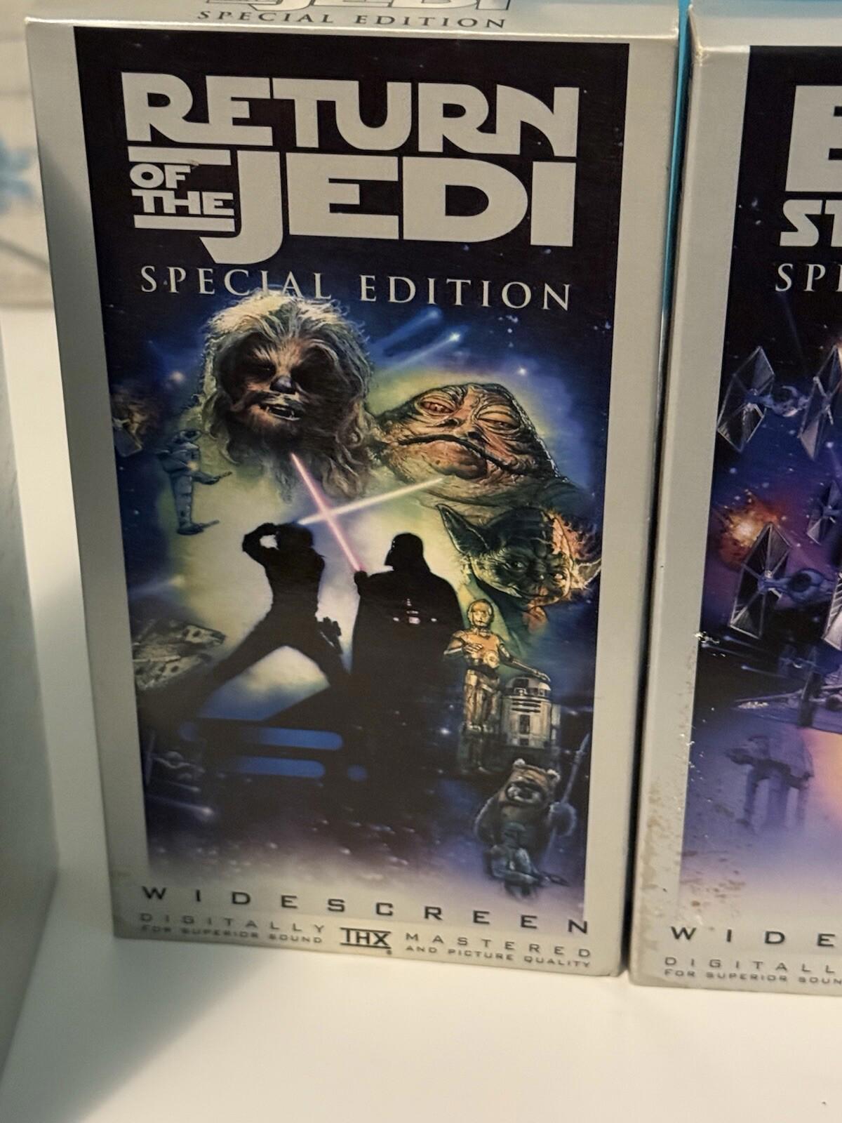 Star Wars Box Set (VHS, 1997, Special Edition) Jedi Tapes Widescreen , Good Cond
