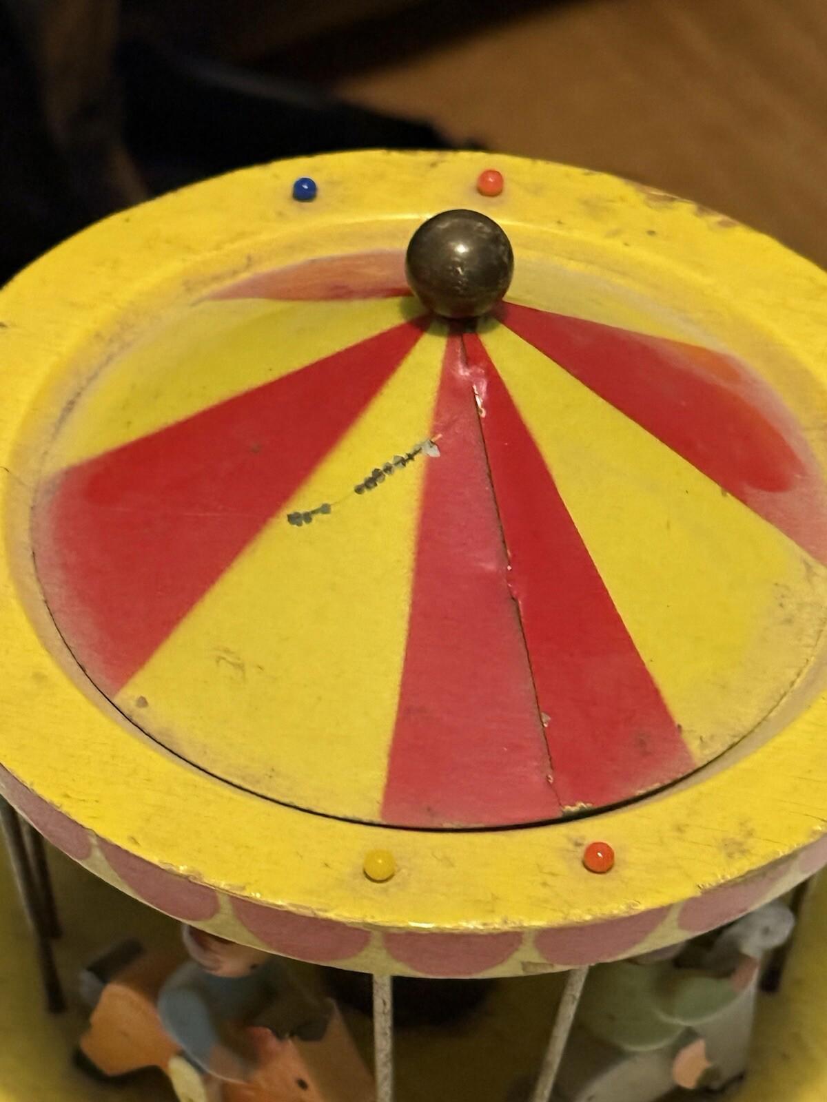 Vintage 7" REUGE Swiss Musical Movement Child Kid Merry Go Round