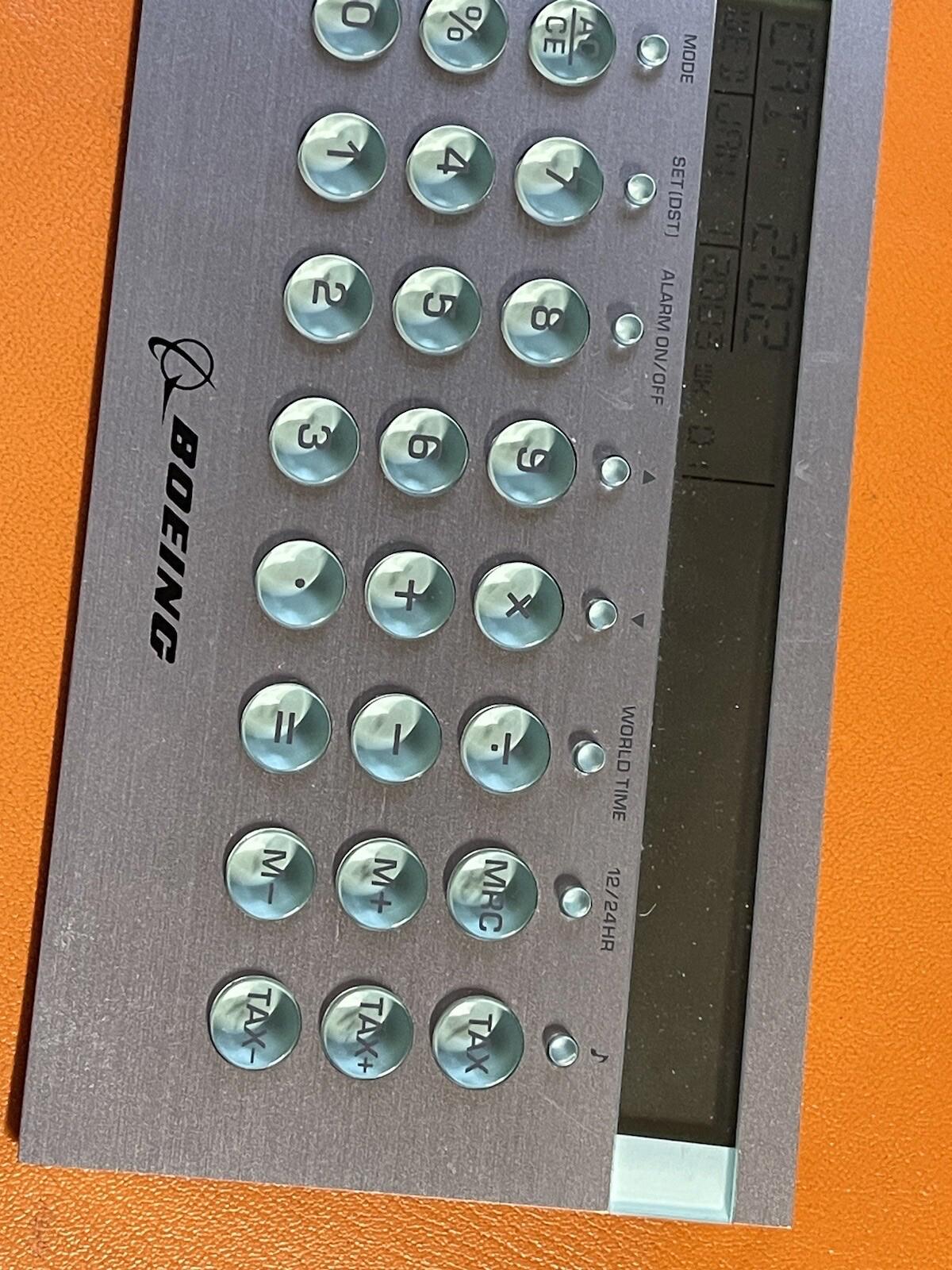 Vintage Boeing Clock / Calculator