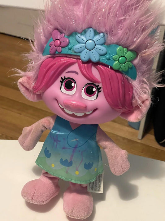 Dreamworks Trolls World Tour Color Poppin' Poppy 14" Doll Games Music More