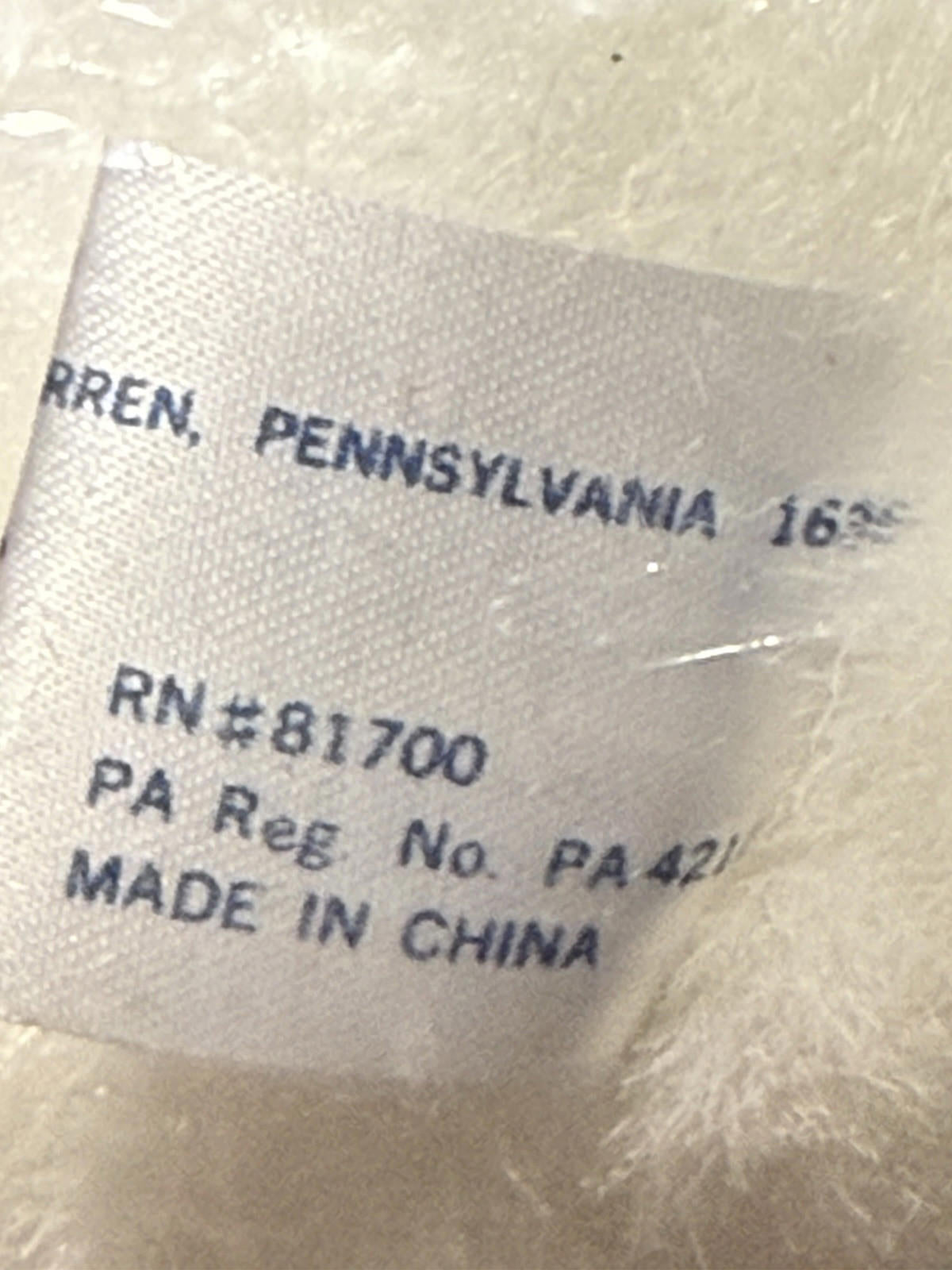 Vtg 1989 Santa Blair 7” White Christmas Teddy Bear Plush Toy Red Bow Hat New