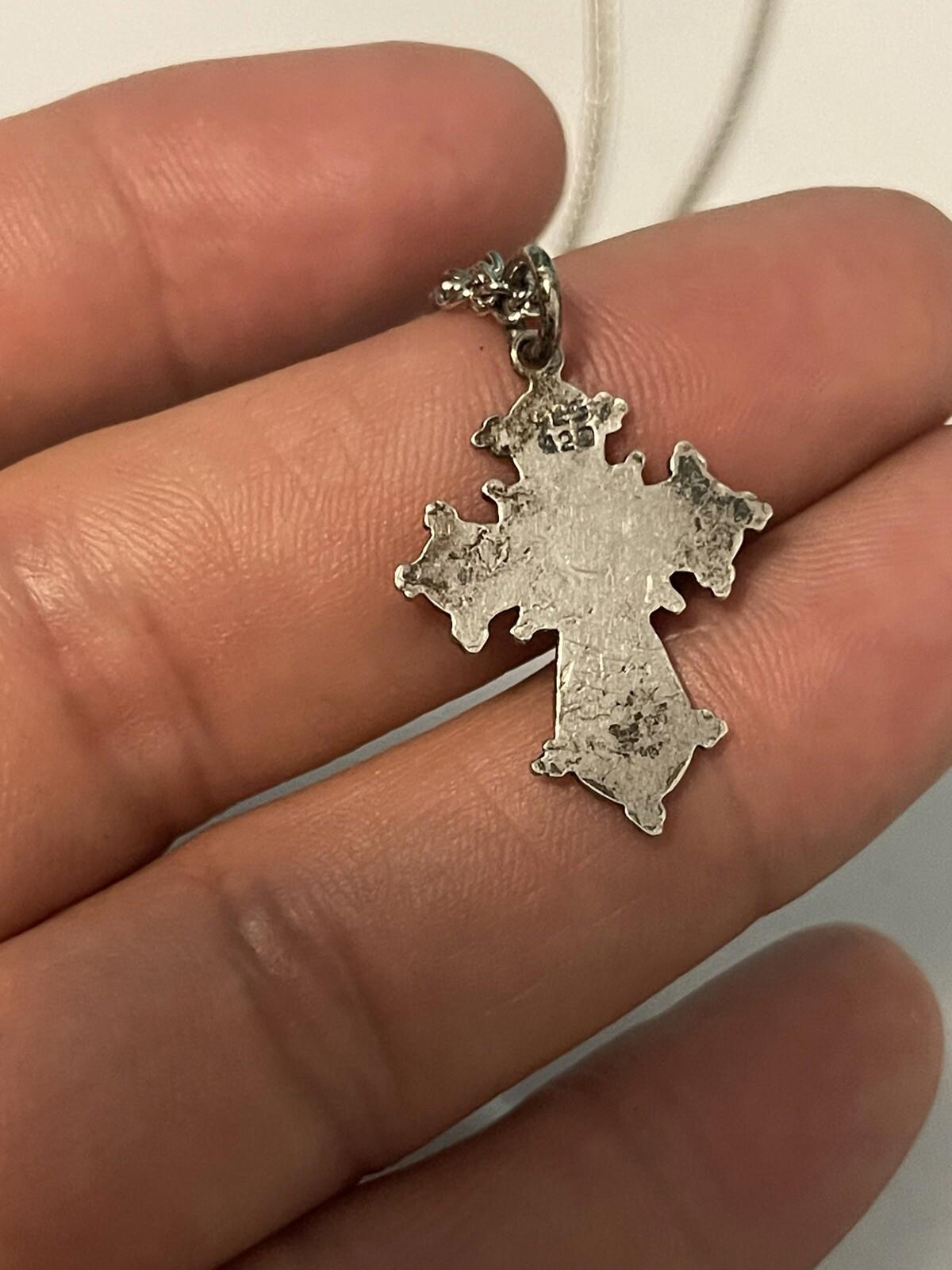 vintage Cross neck lace