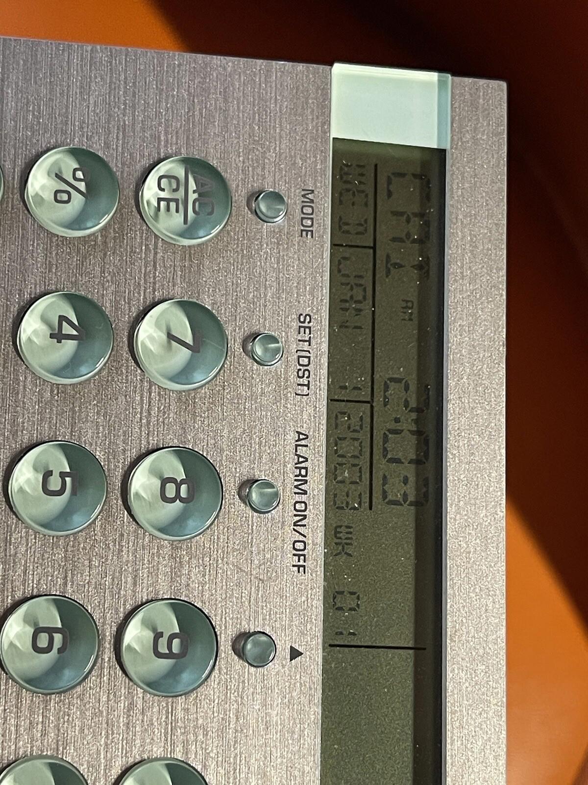 Vintage Boeing Clock / Calculator