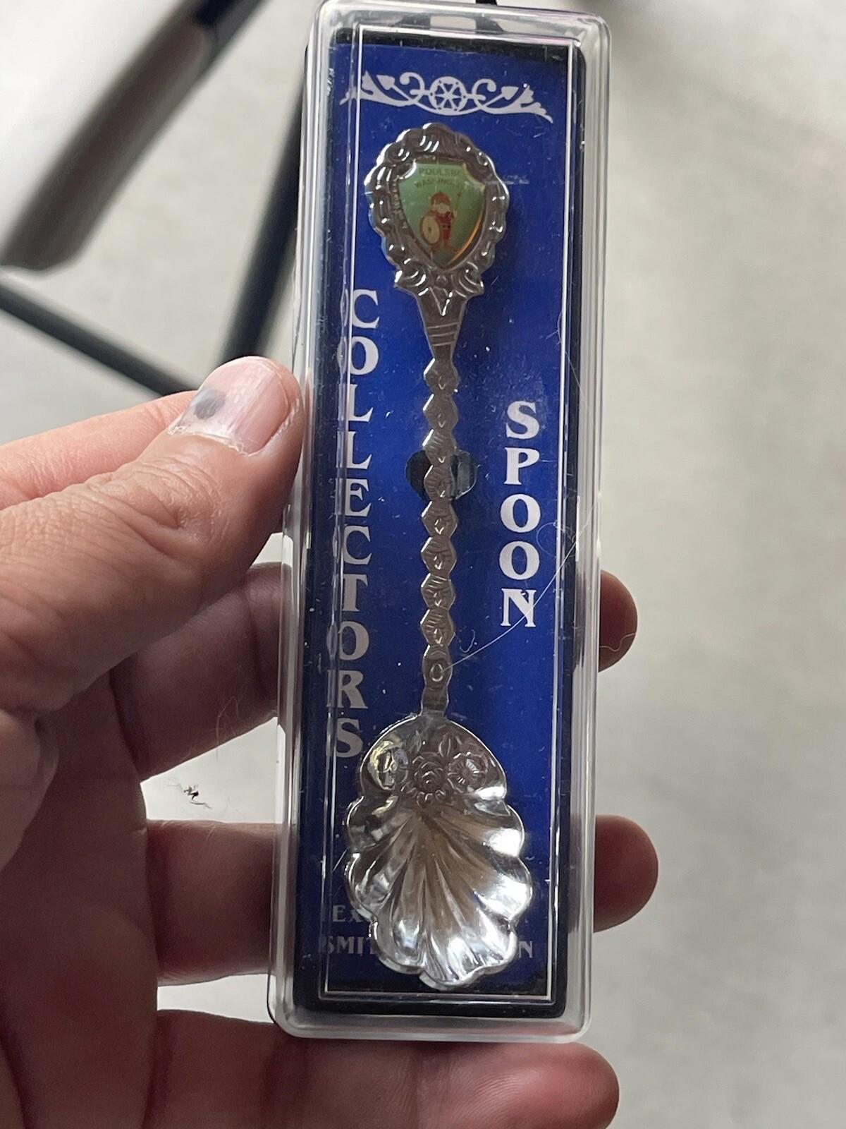 Mount Saint Helens, Washington (top) on Souvenir Spoon
