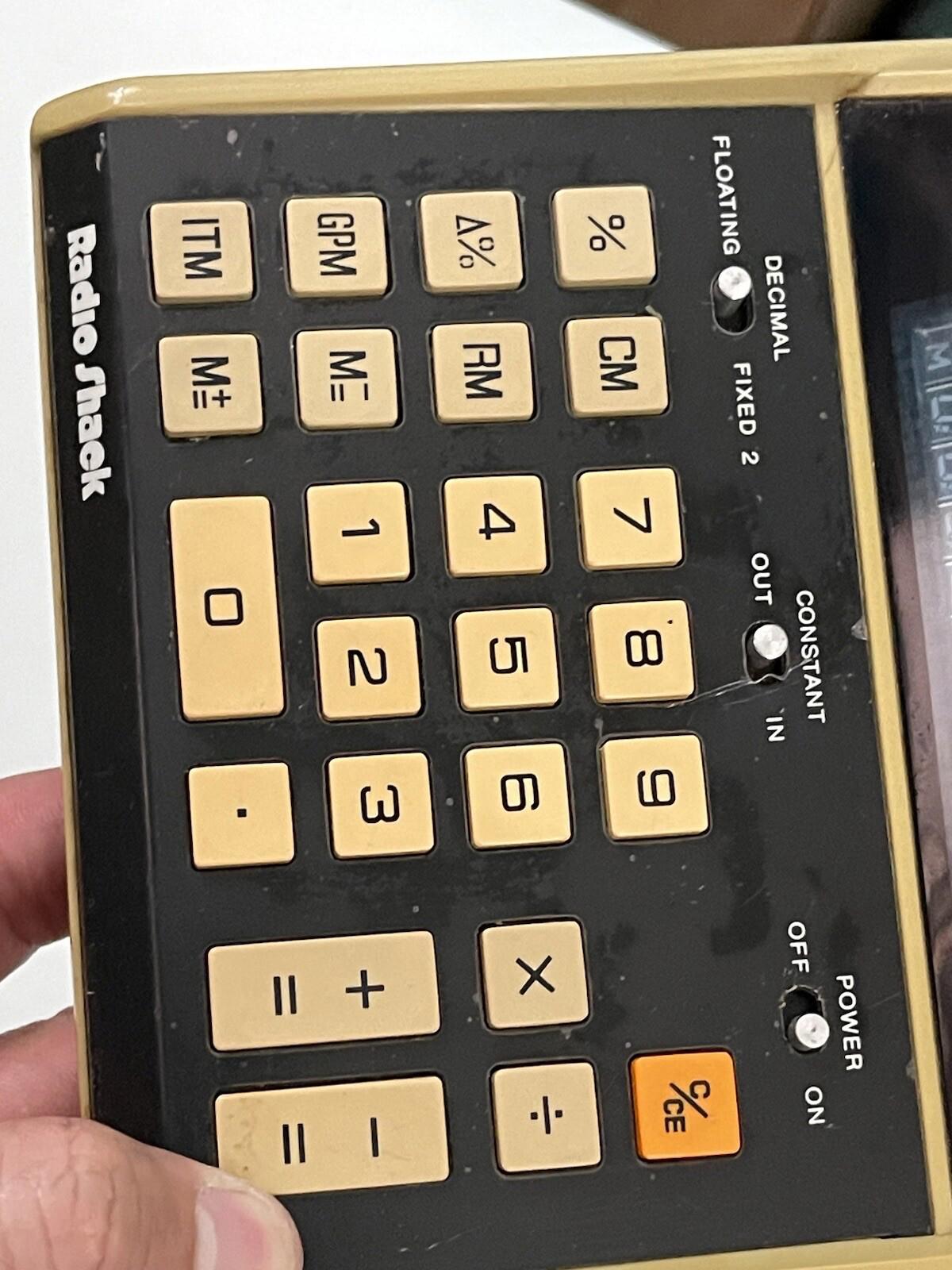 Radio Shack model EC-2001 Vintage Calculator-tested, works