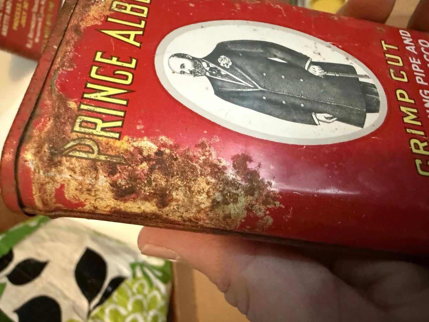 3  Prince Albert Crimp Cut Tobacco Hinged Pocket Tin - 1.5oz Empty Tins