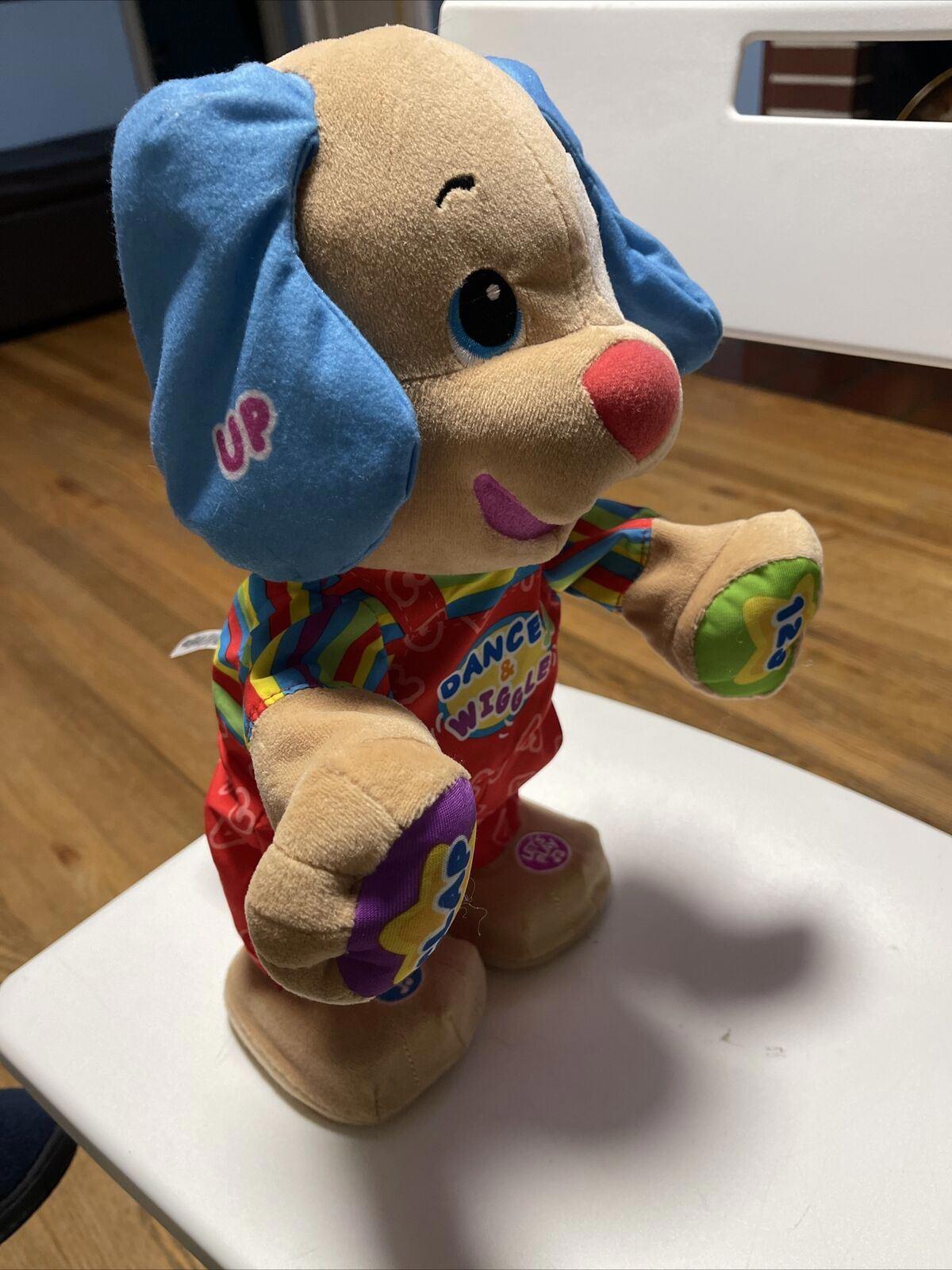 Fisher Price Dance And Wiggle Puppy Dog Stuffed Animal Plush Toy Battery