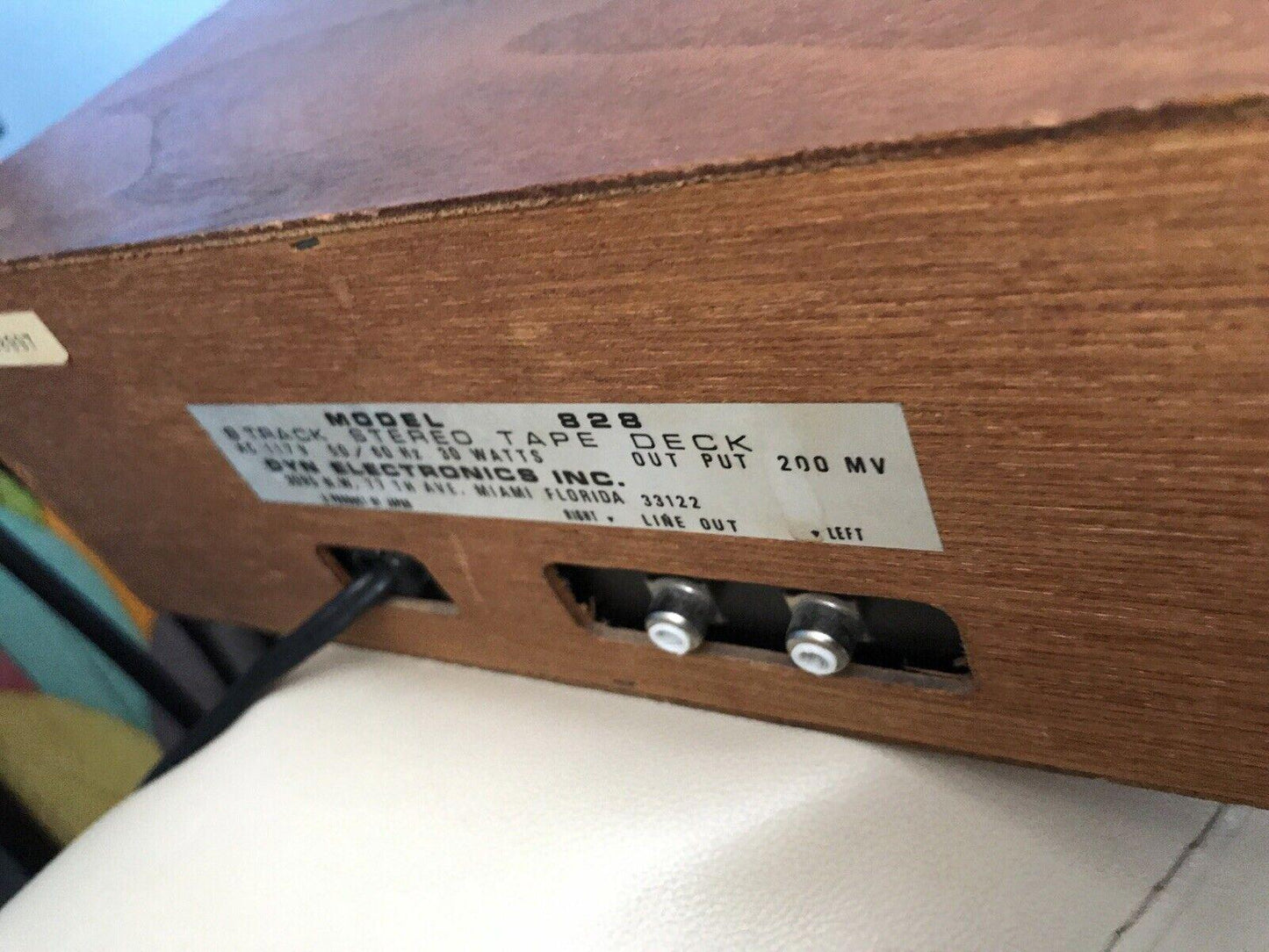DYN 8 Track Cartridge Tape Deck Mdel 828