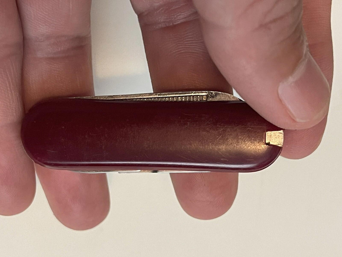 Vintage Mini Folding Knife Toothpick Tweezer Keyring Keychain