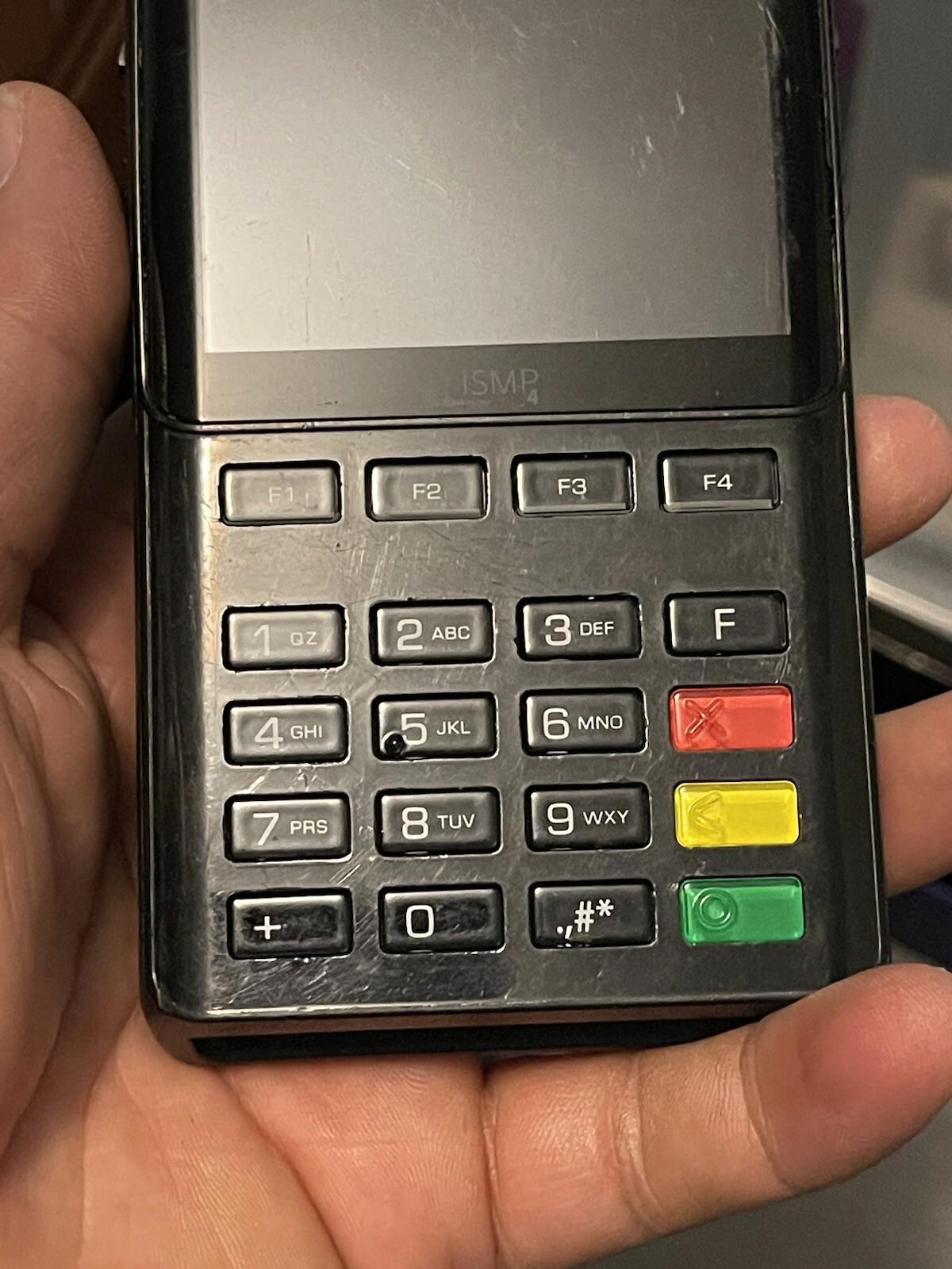 INGENICO ISMP4 IMP657-11P3556C PORTABLE POS TERMINAL (untested)