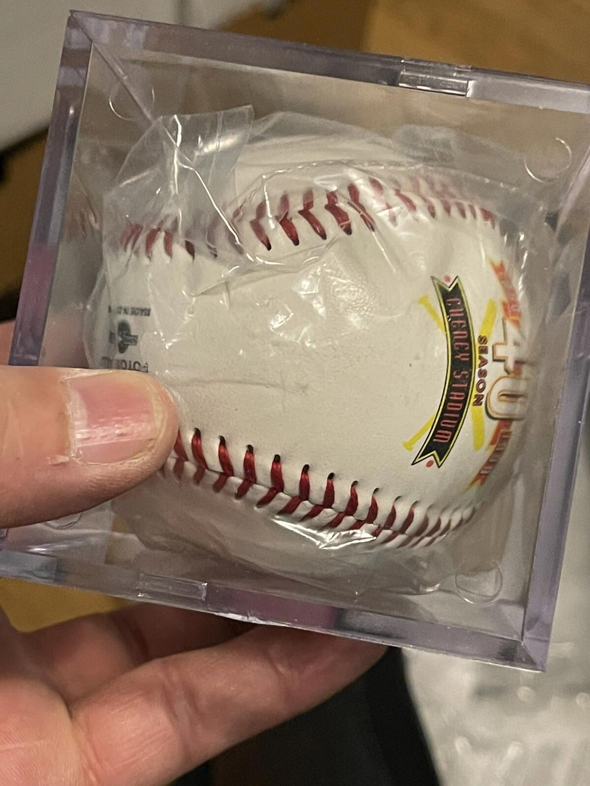 1960-1999 40 Th Season Chency Stadium Signed Baseball  (24) Sealed