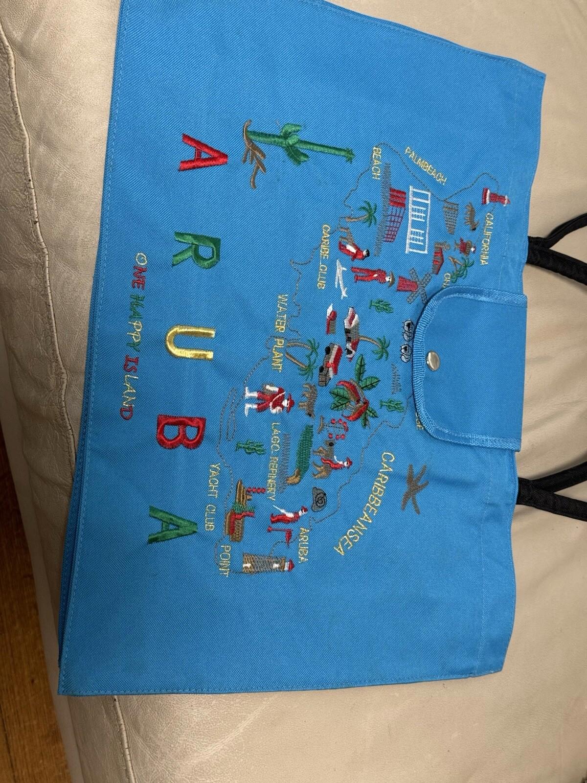 Tote Bag   Large , Aruba , One Happy Island