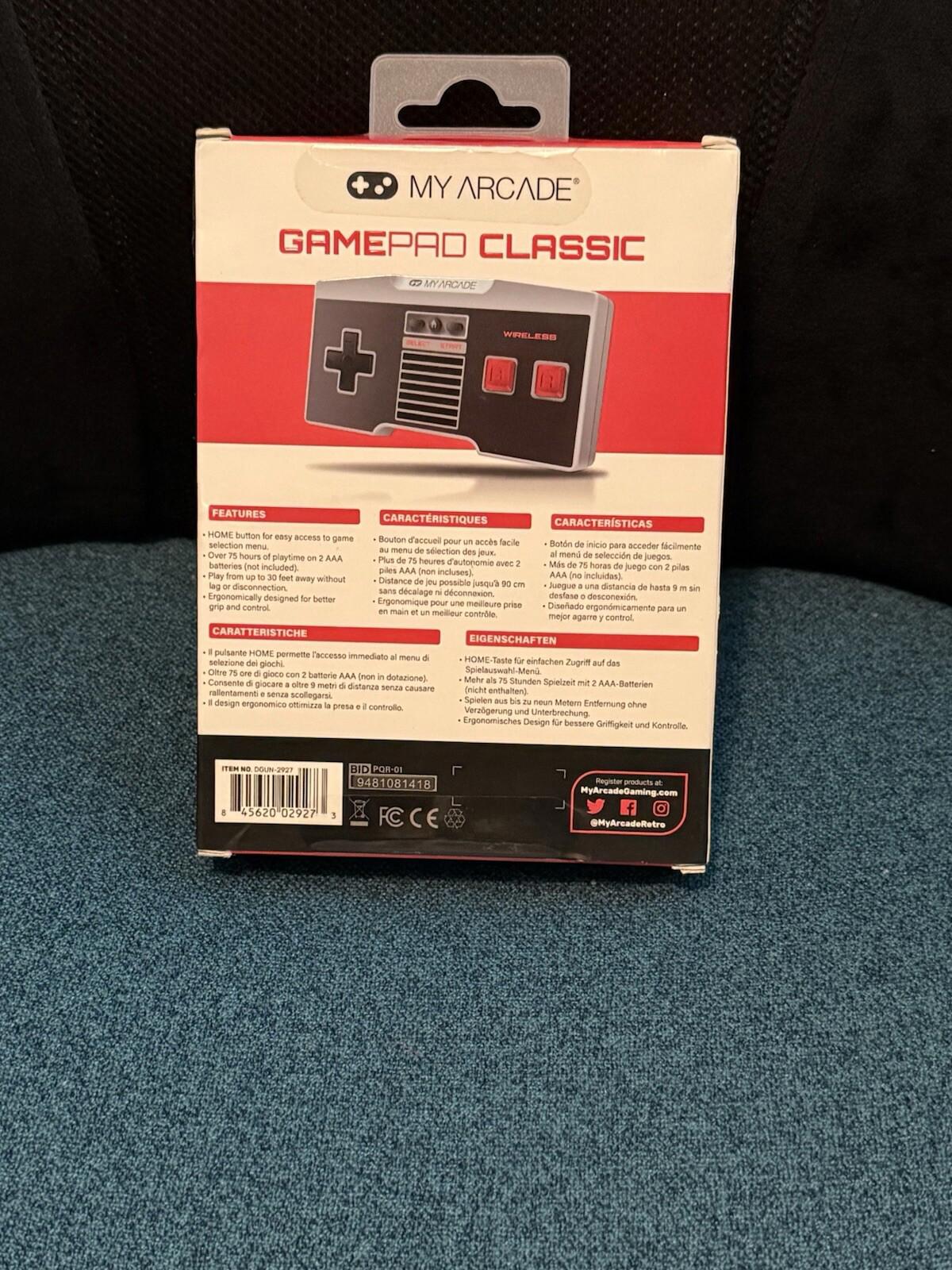 MY ARCADE Gamepad Wireless Controller for NES Classic Edition Wii/Wii u