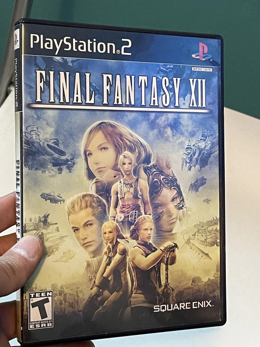 Final Fantasy XII 12 Sony PlayStation 2 PS2 Black Label With Manual