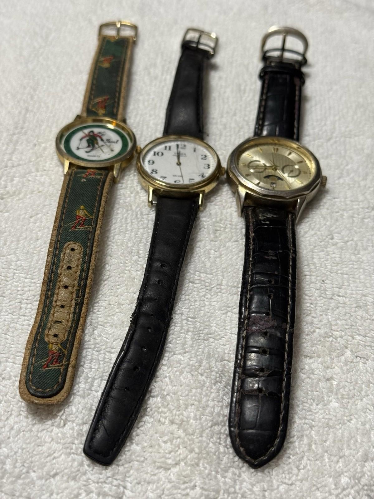 Lot Of 3 Men’s Watches, Vintage