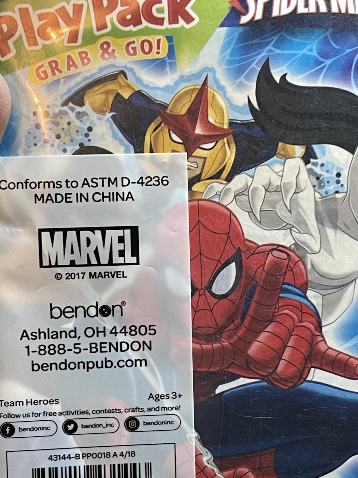 X2 Play Pack and Grab Go Spiderman 4 crayons 24 Page Fun Size Coloring Book (21)