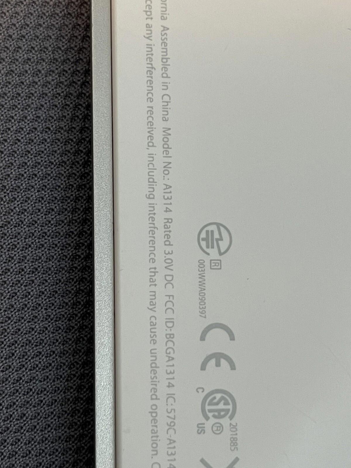 Apple A1314 Bluetooth Wireless Silver Slim Mini Keyboard Laptop iMac