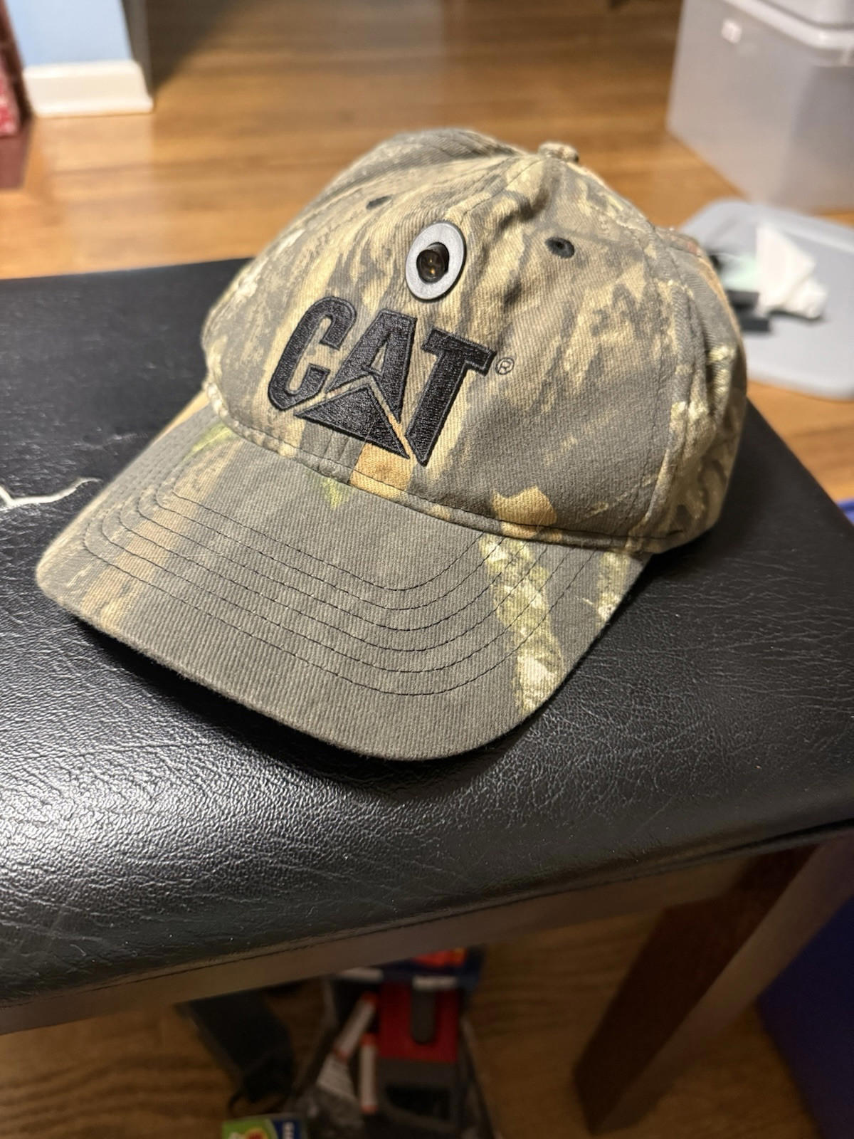 CAT Headlight Hat Camouflage Camo Adjustable Cap Light H005