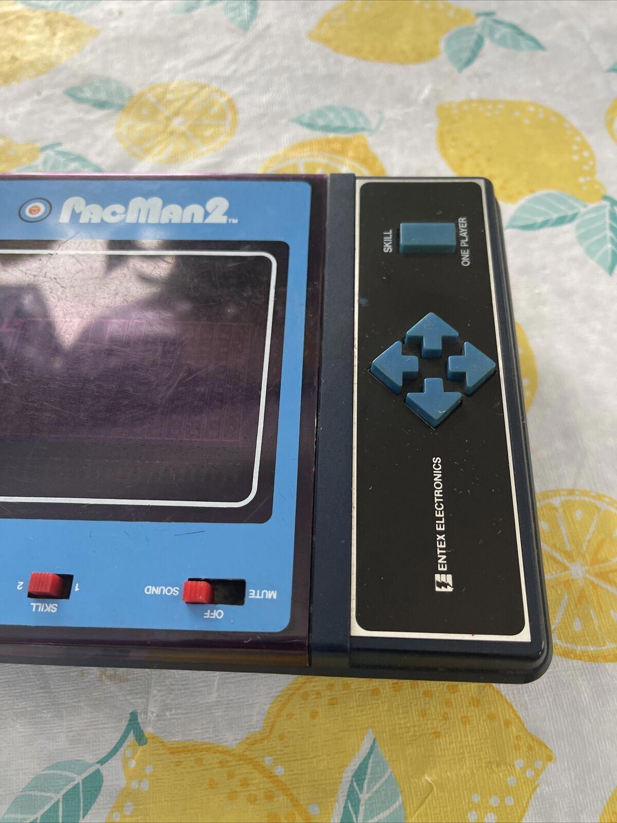 Entex 1981 PacMan 2 Handheld Vintage Video Game Original Works Electronic (19)