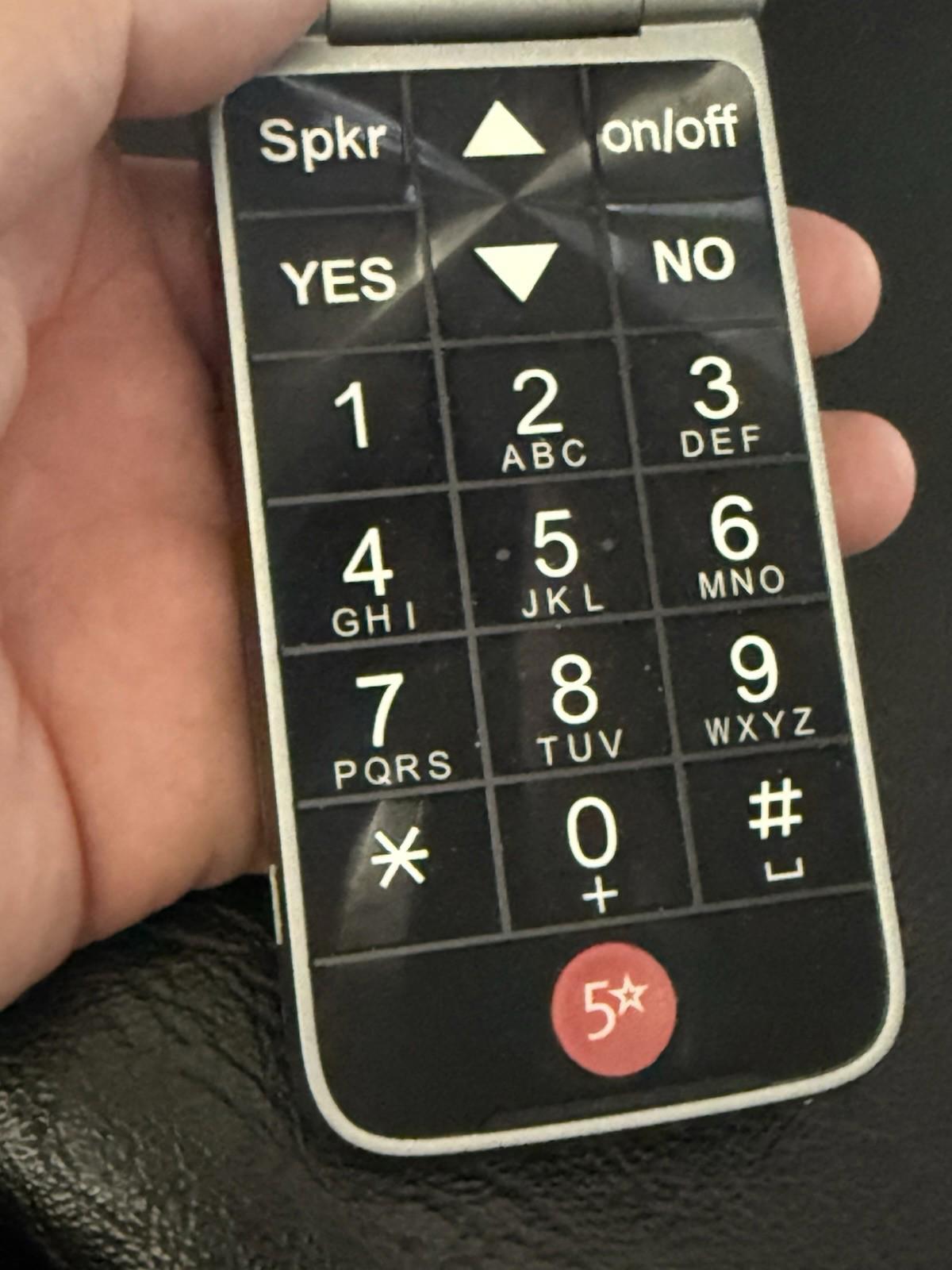 Jitterbug flip cell phone