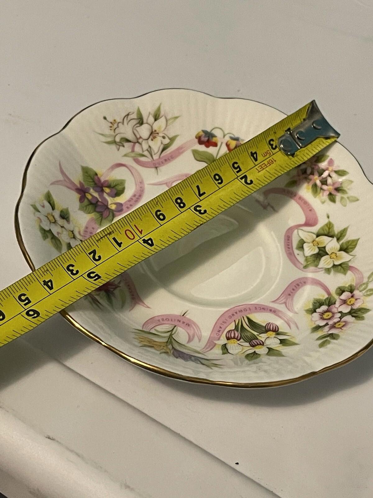 Royal Albert Cup & Saucer Canada “Our Emblems Dear” Bone China