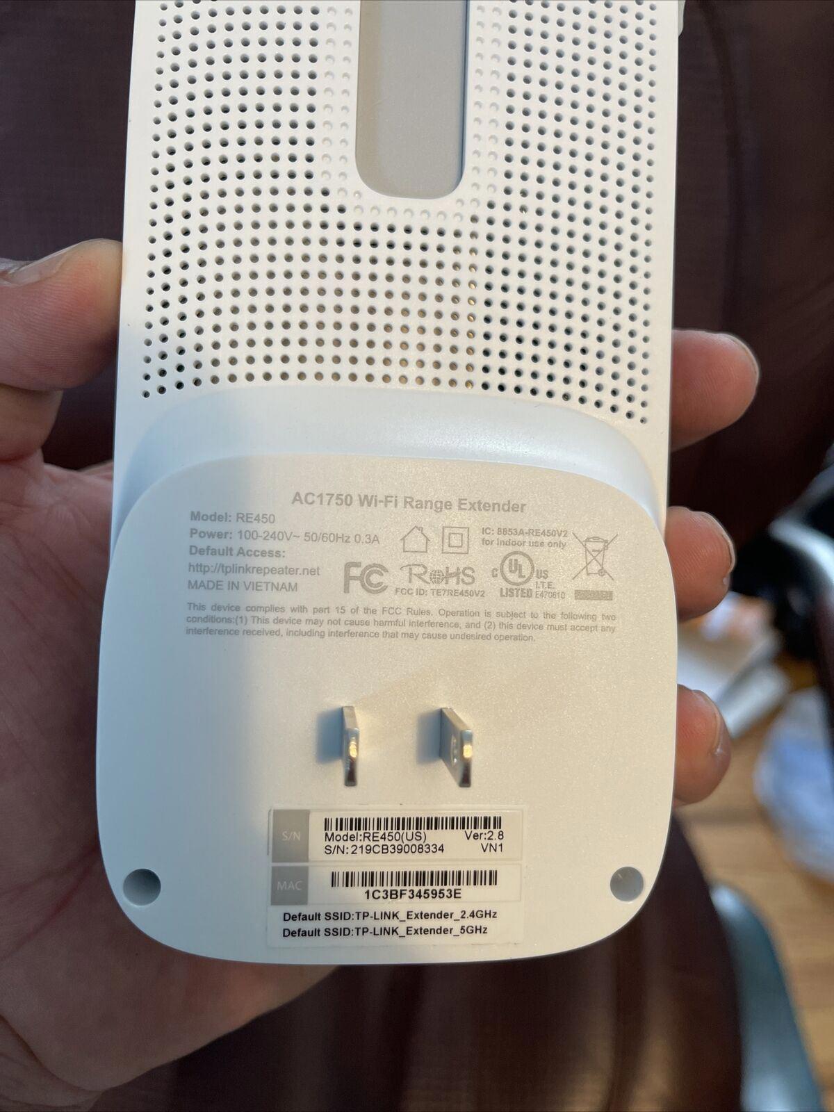 TP-Link RE450 AC1750 WiFi Range Extender High Speed Intelligent Signal Indicator