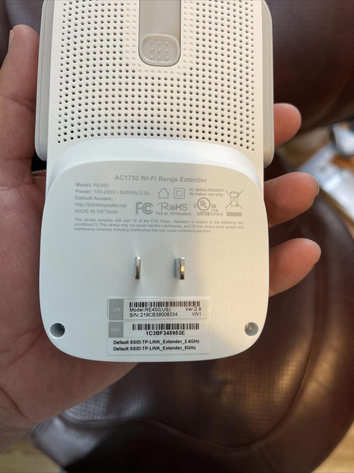 TP-Link RE450 AC1750 WiFi Range Extender High Speed Intelligent Signal Indicator