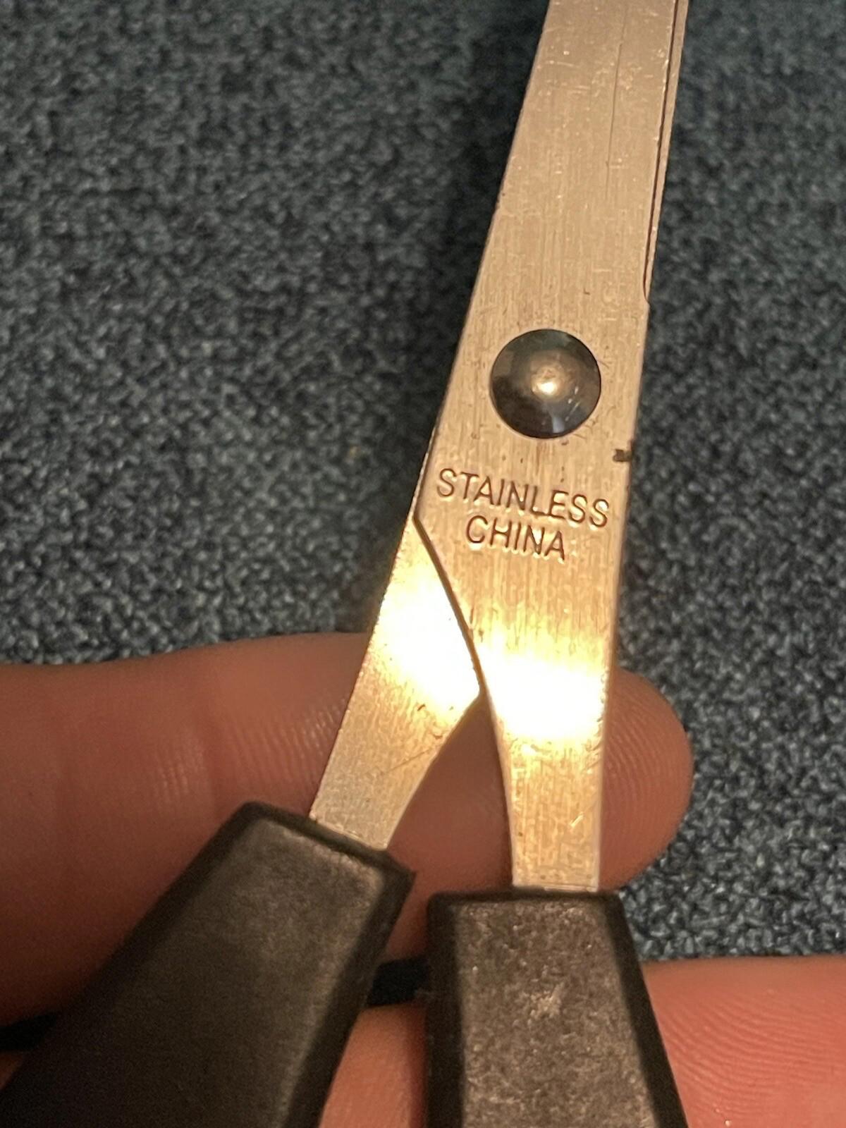 Vintage Scissors Barber Thinning Shears China Made Light Weight 5 Inch