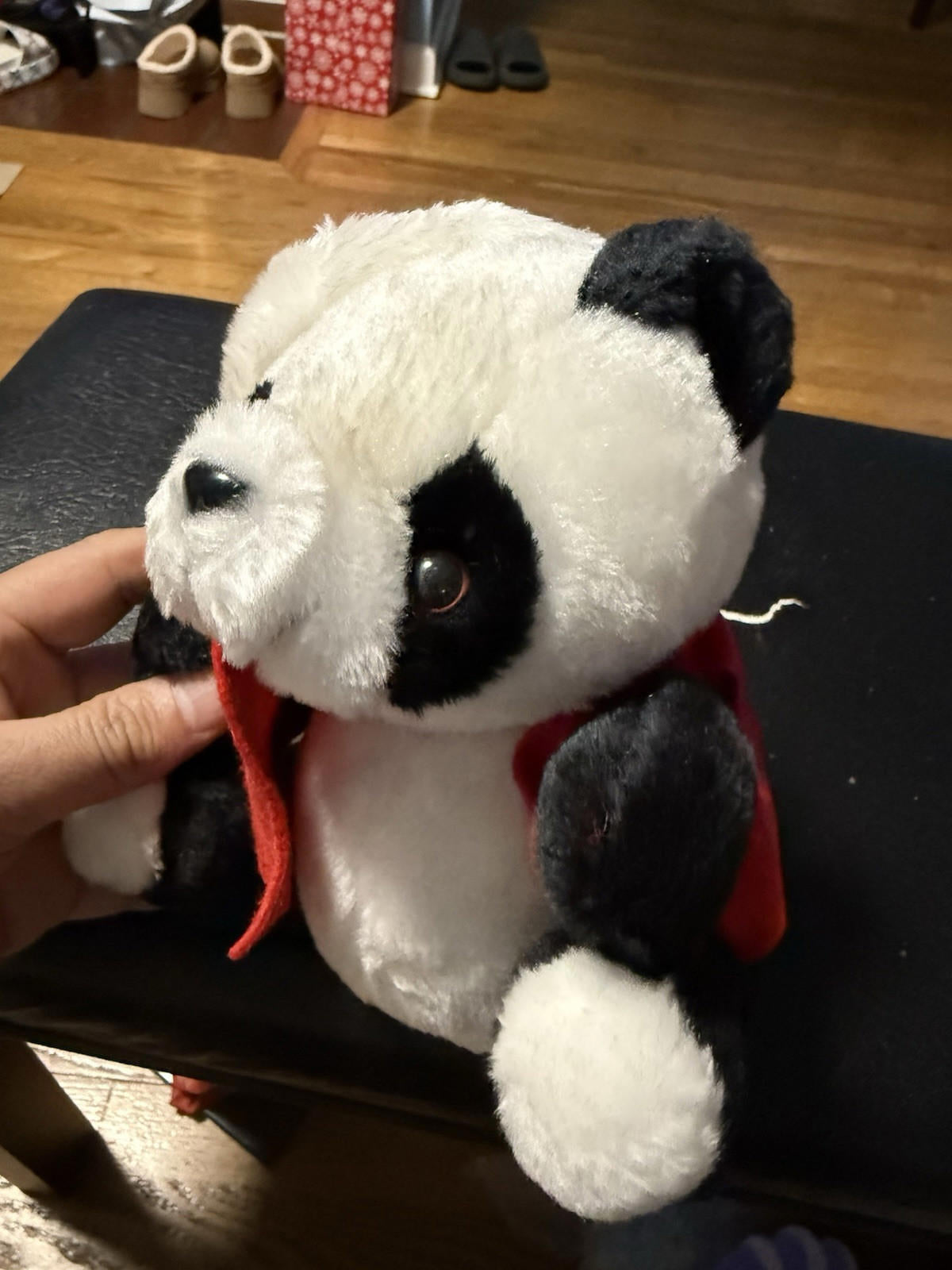 8’ panda bear stuffed animal plush Vintage Made In Taiwan