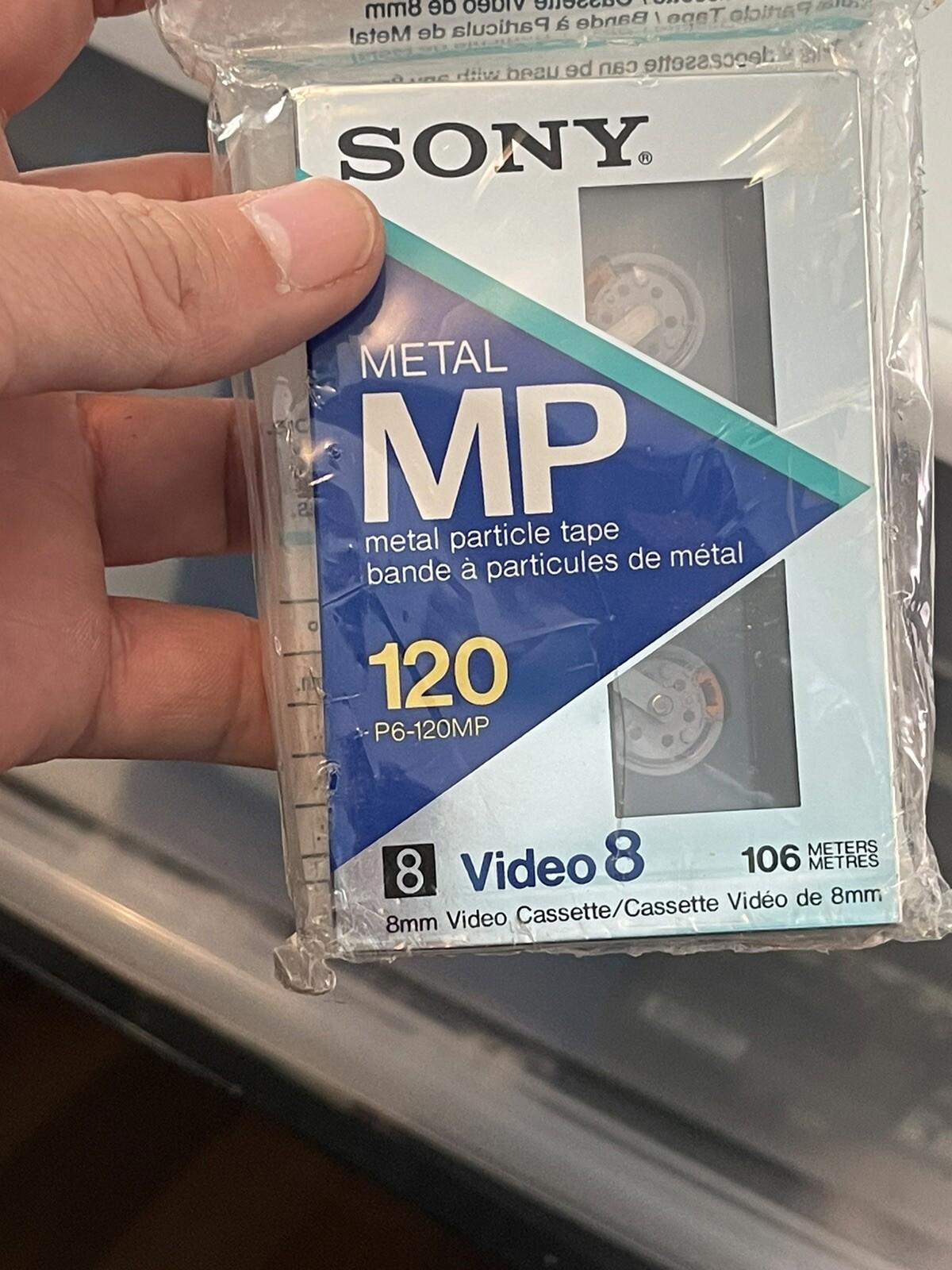 Sony Metal Particle MP 120 P6-120MP 8mm Video Cassette Sealed