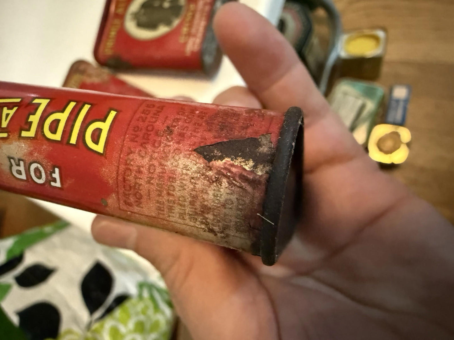 3  Prince Albert Crimp Cut Tobacco Hinged Pocket Tin - 1.5oz Empty Tins