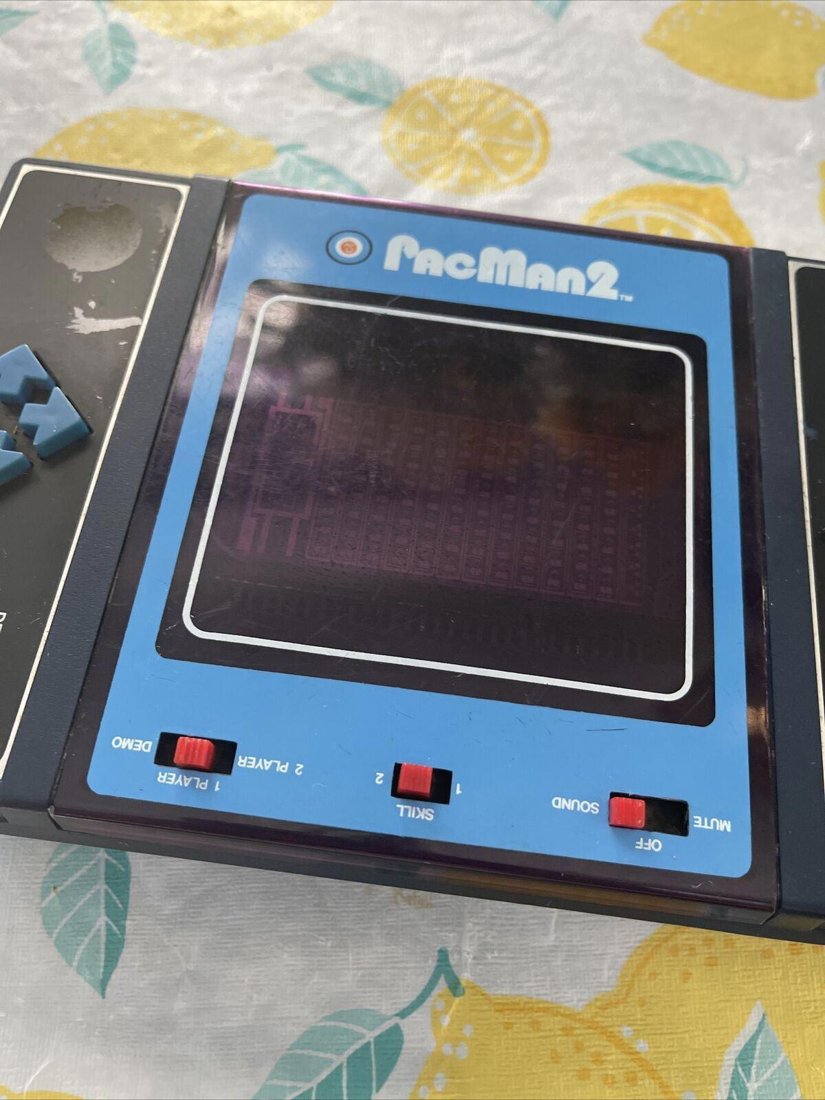 Entex 1981 PacMan 2 Handheld Vintage Video Game Original Works Electronic (19)