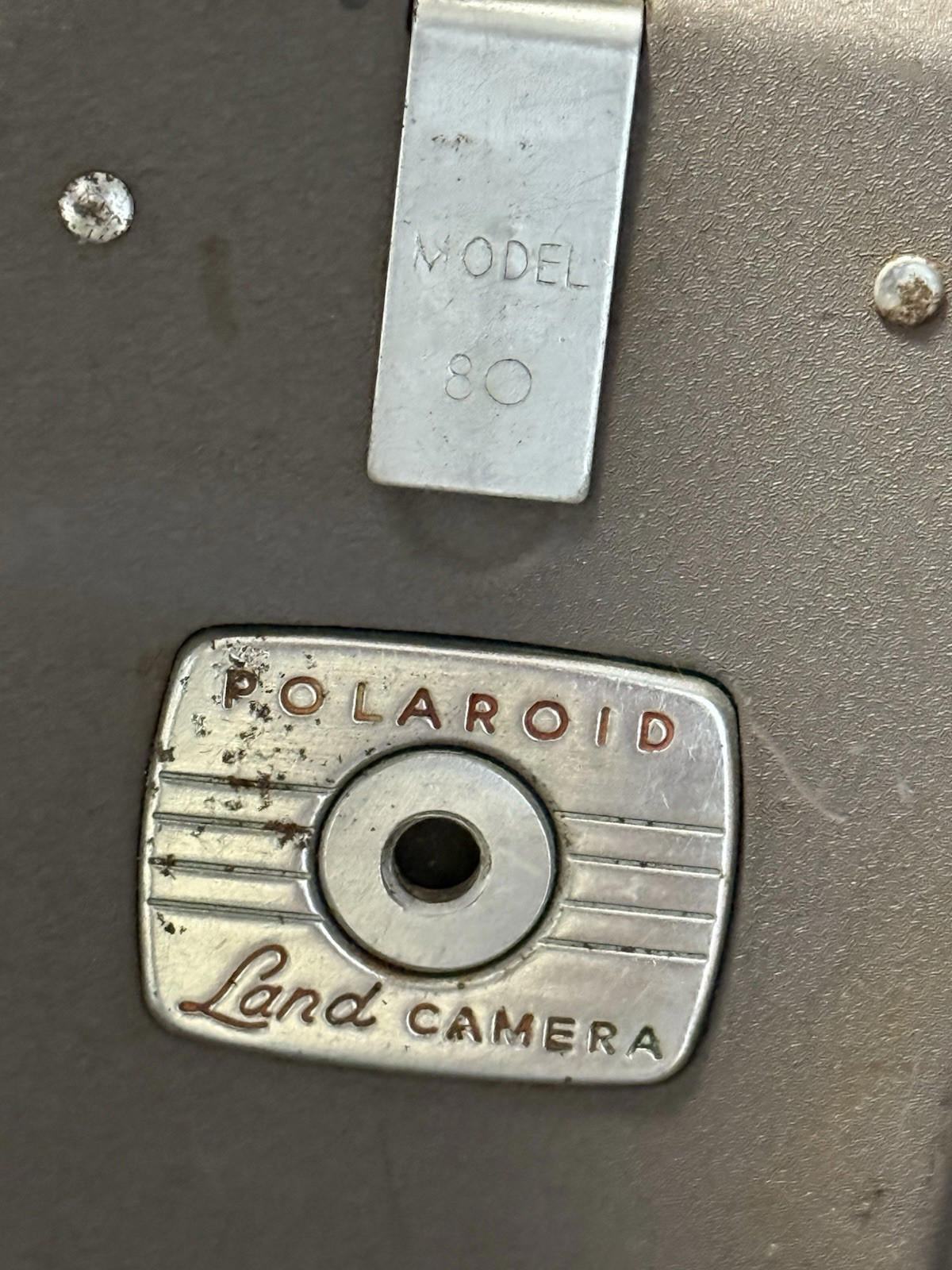 Vintage Antique 1950's Polaroid Land Camera Model 80  Rusty Spots , Not Tested